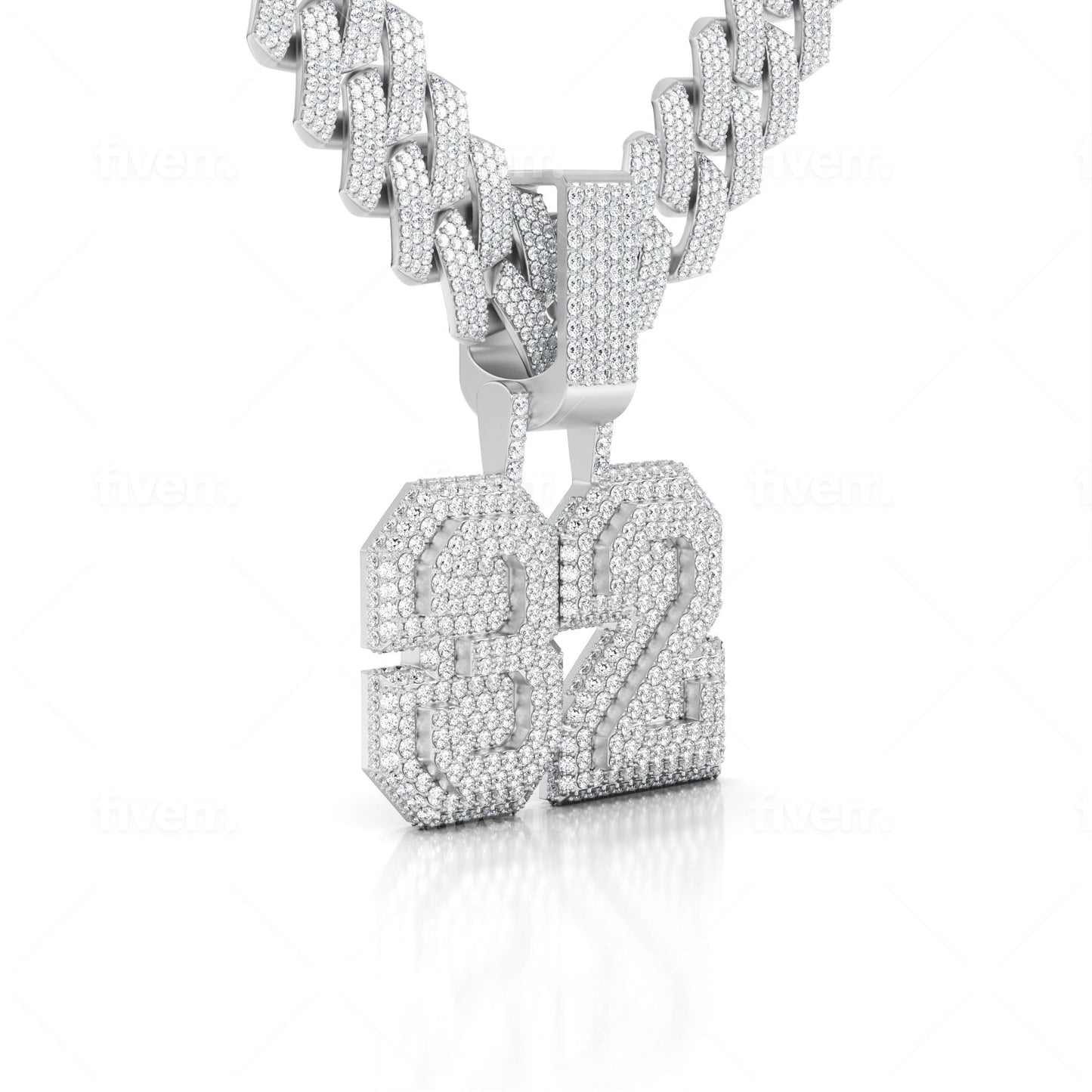 CUSTOM UNIVERSITY FONT LETTER PENDANT