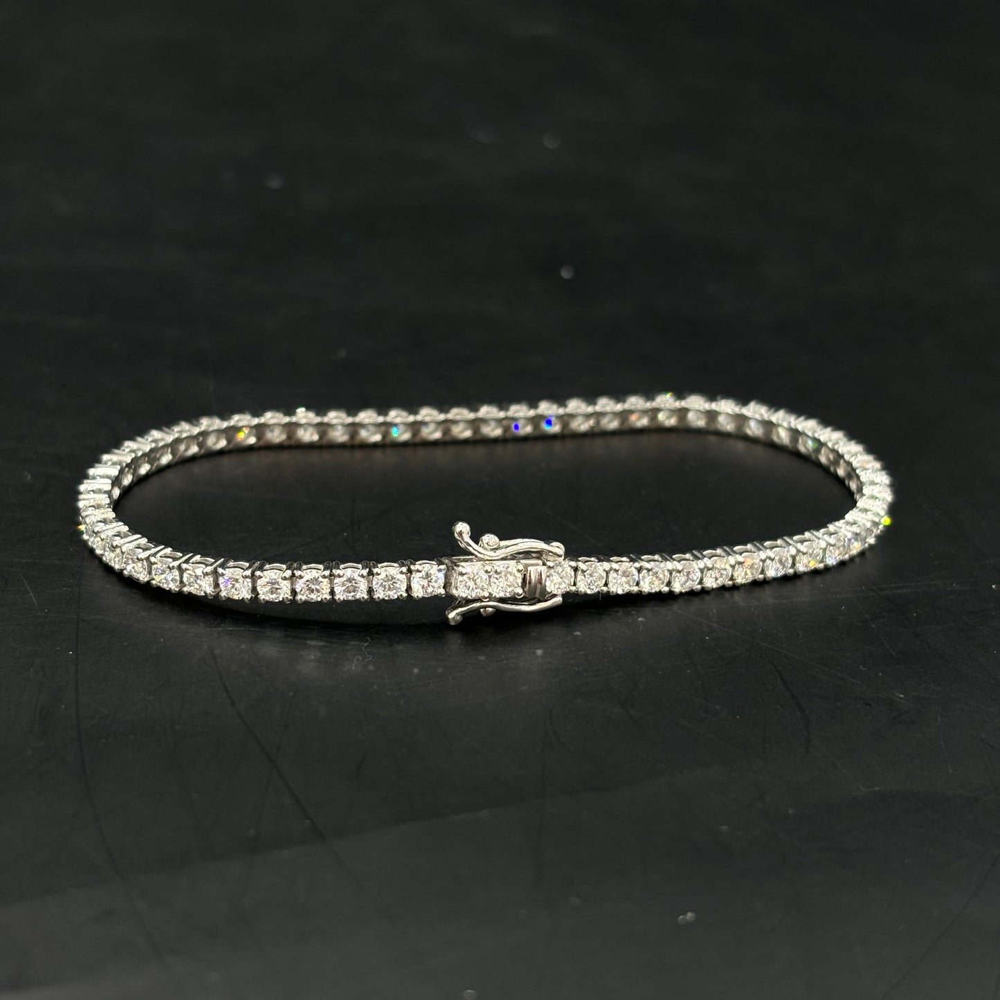 14k Iced Out VVS CVD Lab Diamond Bracelet