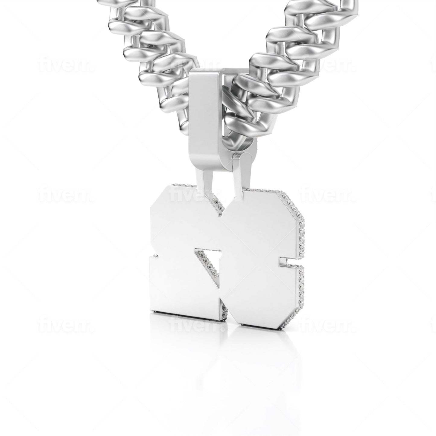 CUSTOM UNIVERSITY FONT LETTER PENDANT