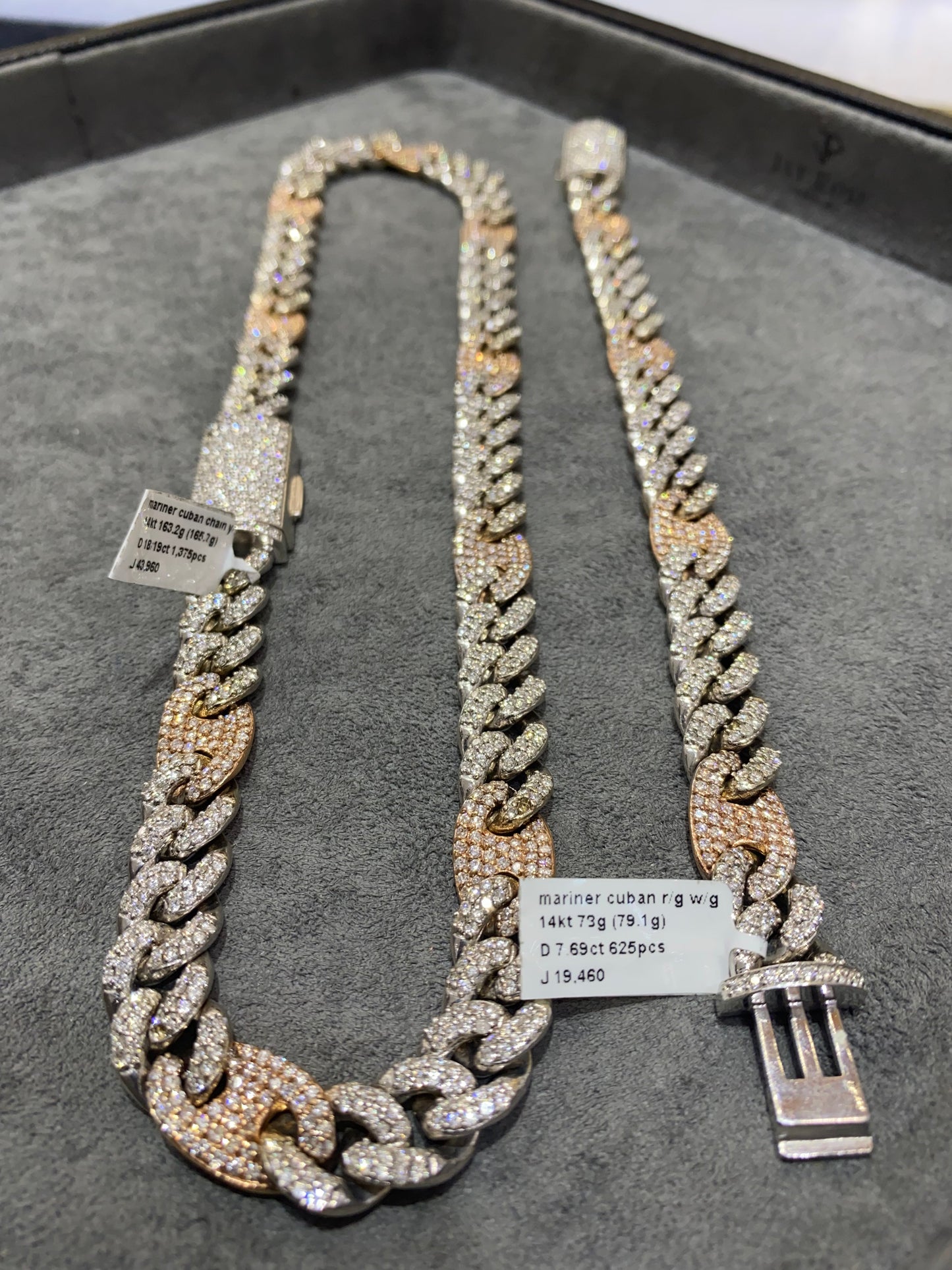 New 14k VS1 Mariner Miami Cuban link bracelet