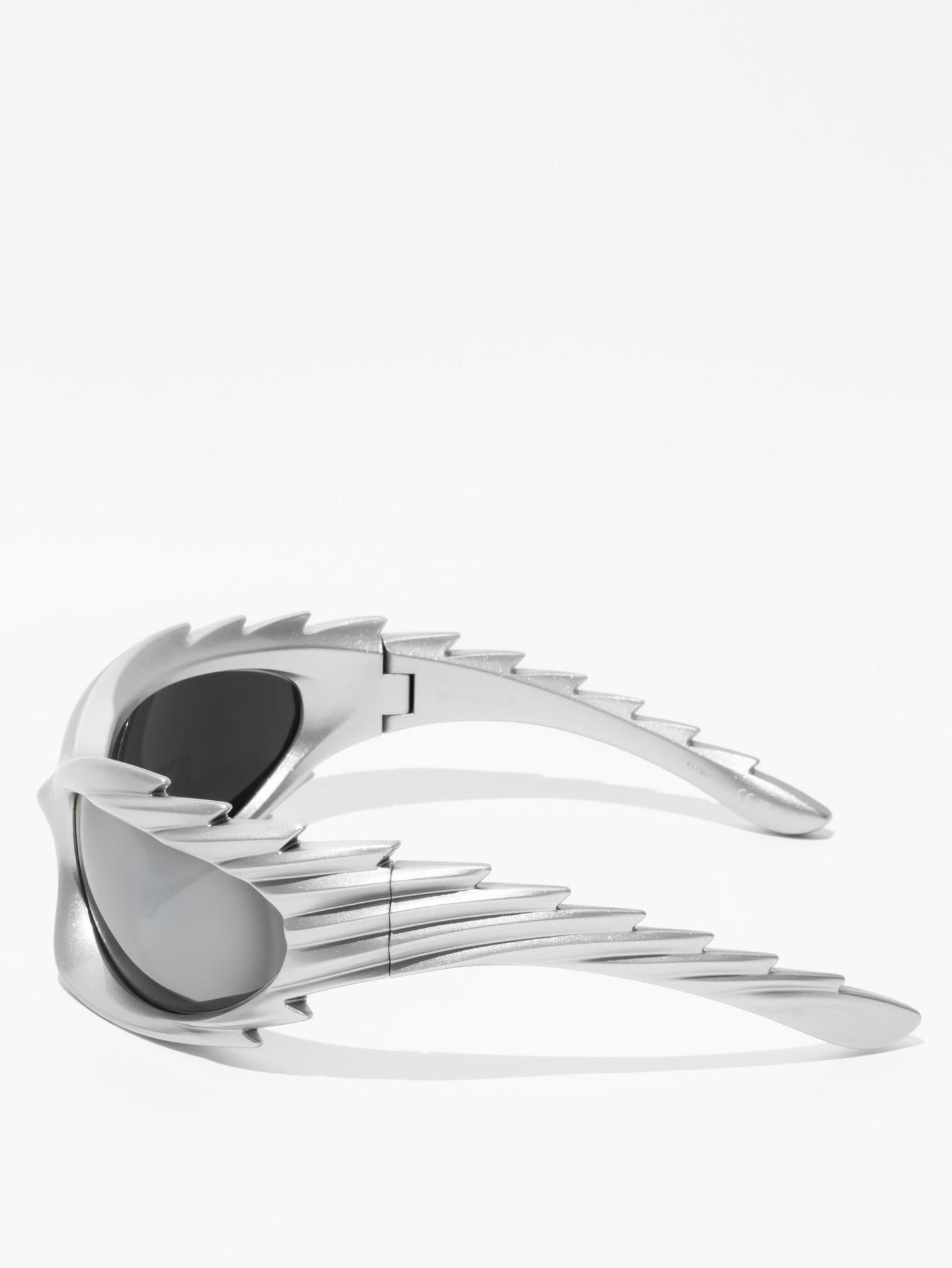BALENCIAGA | SPIKE RECTANGLE SUNGLASSES | SILVER| BB0255S 003