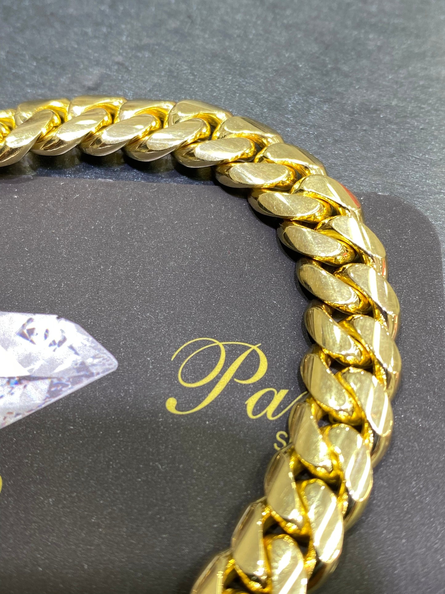 New 14k SOLID MIAMI CUBAN LINK BRACELET