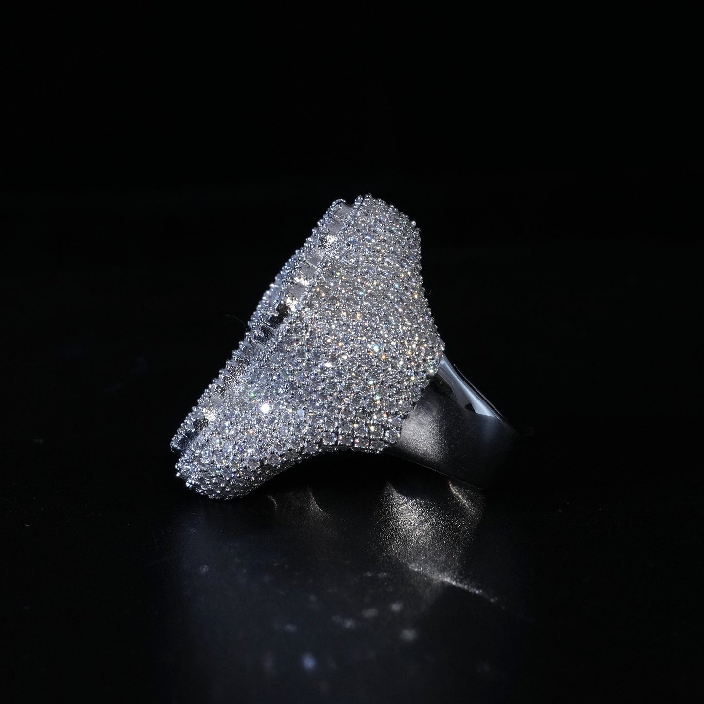 Moissanite Baguette Cross Rings