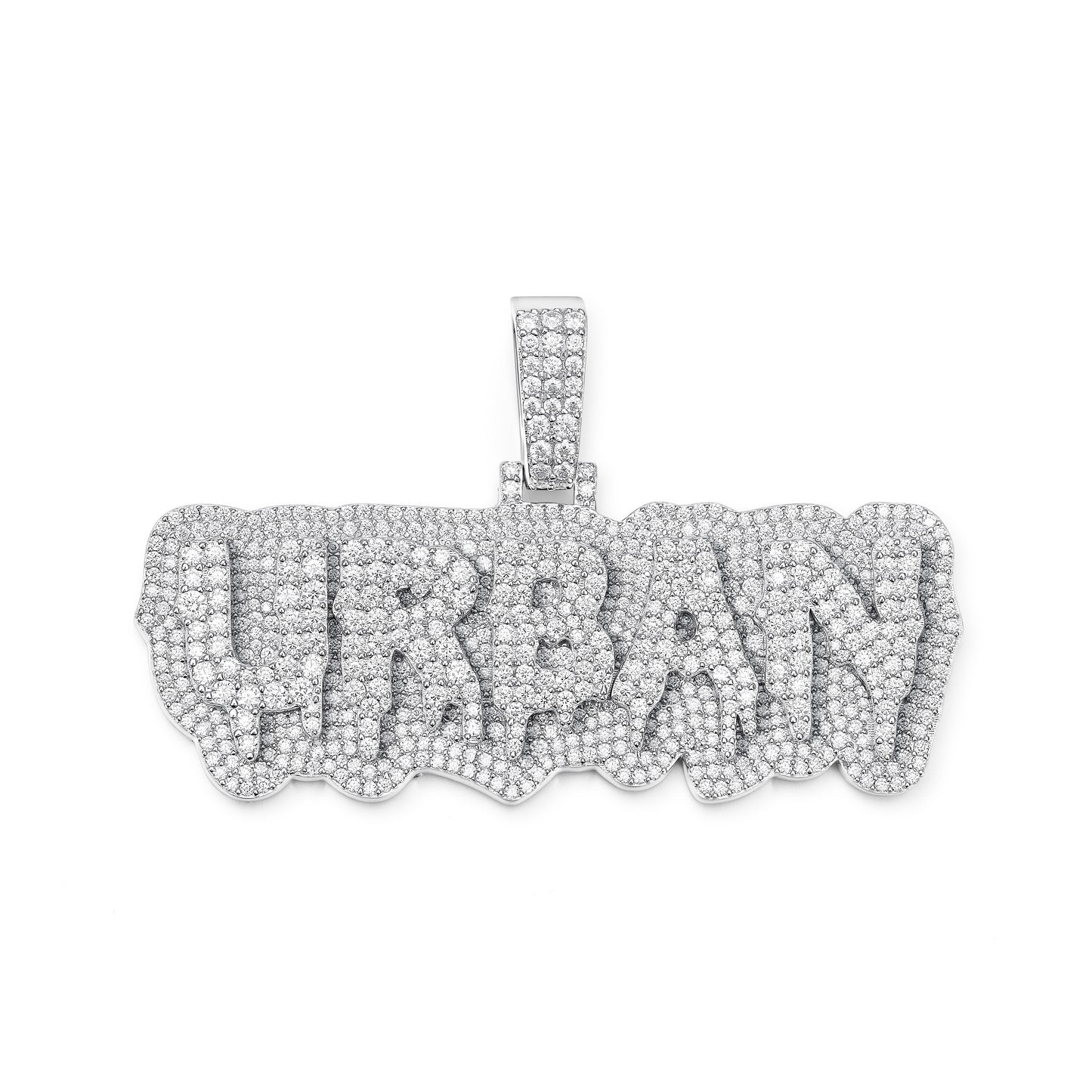 Custom Layered Drip Letter Pendant