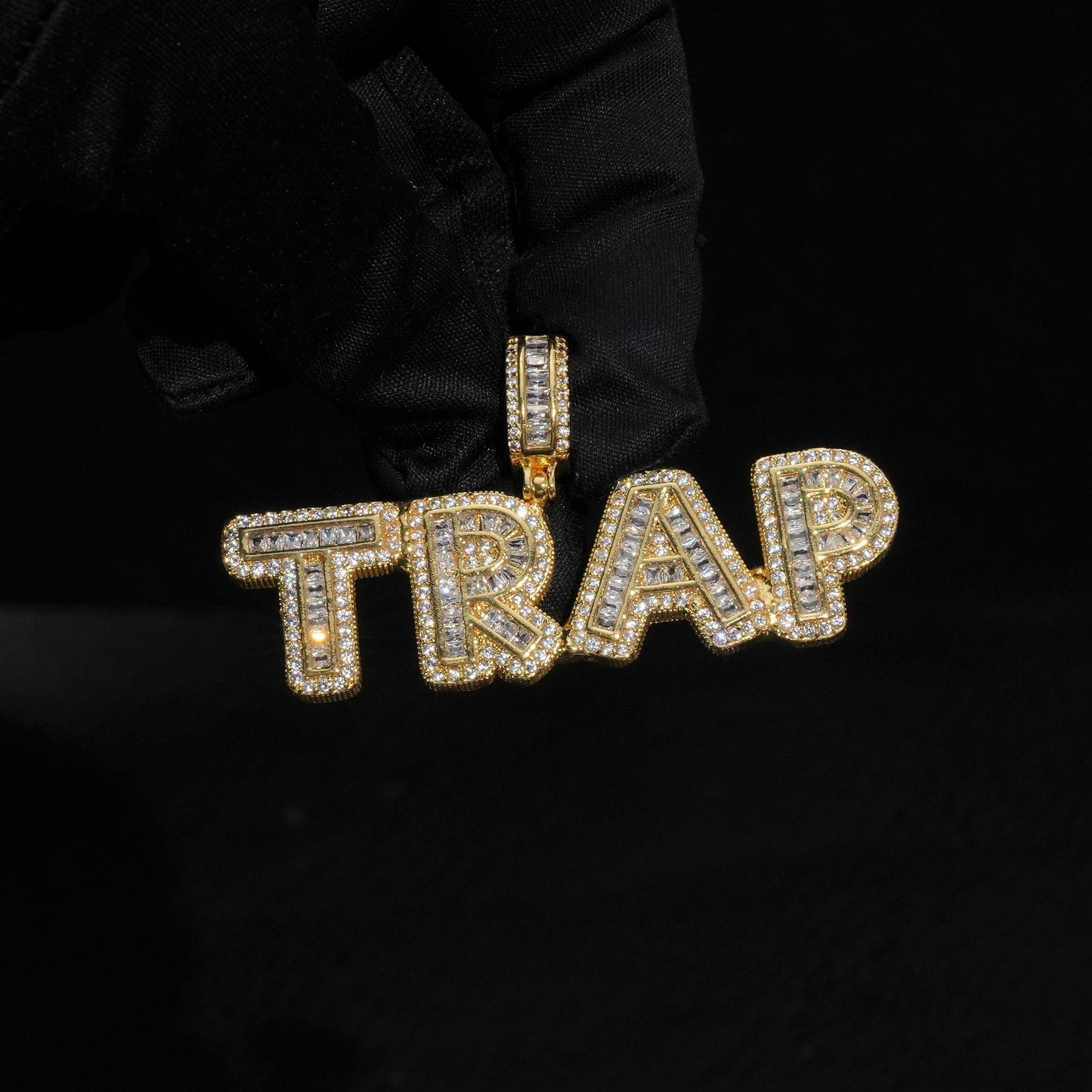 Small Rock Candy Diamond Letter Pendant