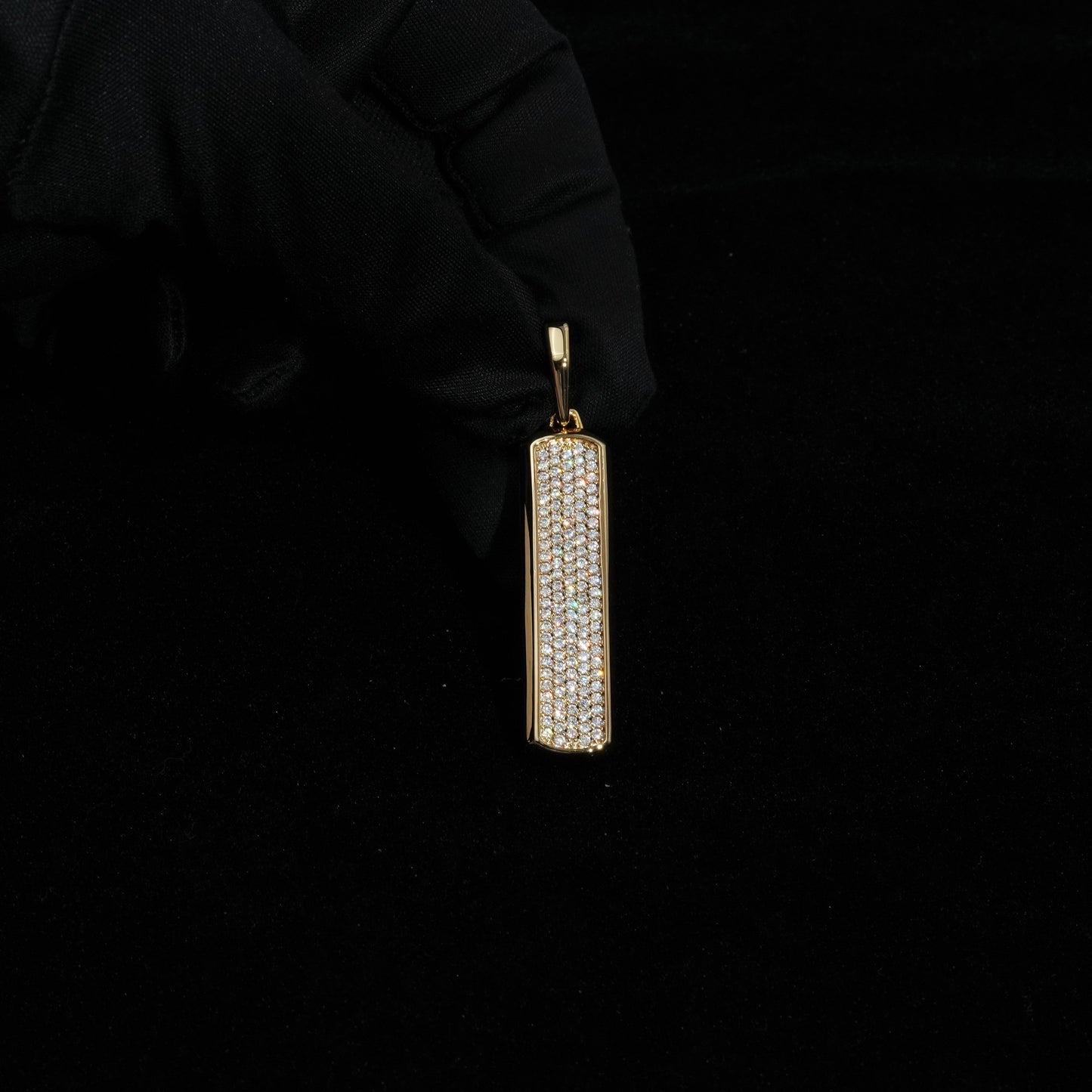 Iced Skyline Tag Pendant