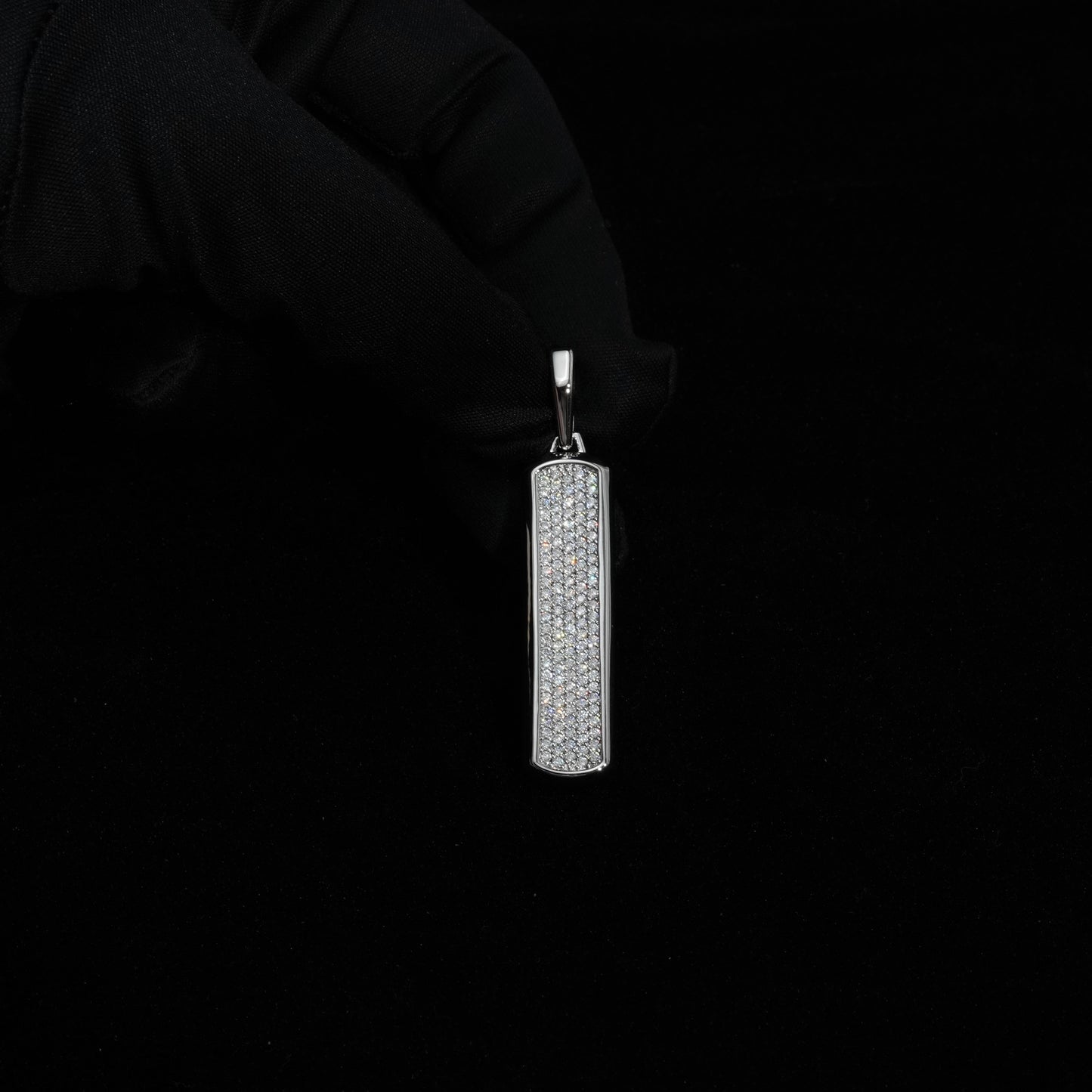 Iced Skyline Tag Pendant
