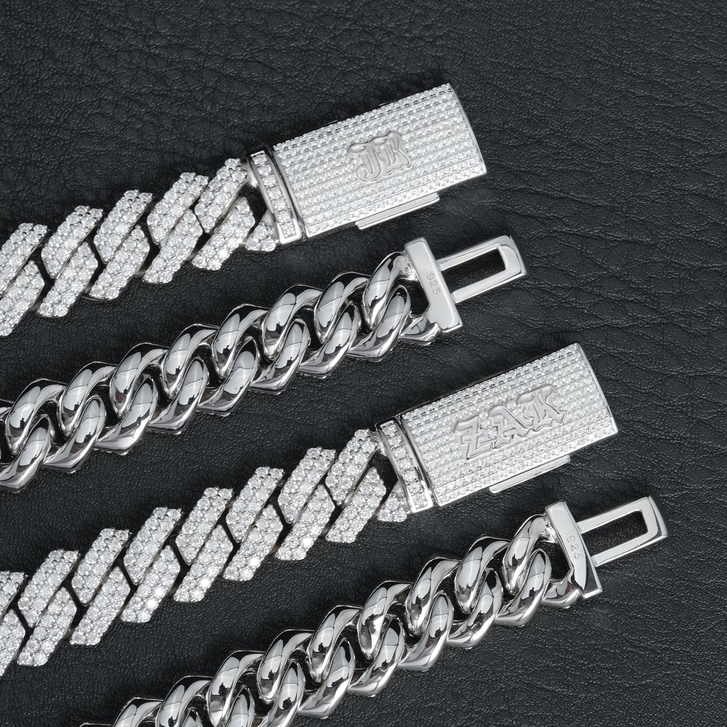 Custom Round Cut Prong Cuban Link Chain