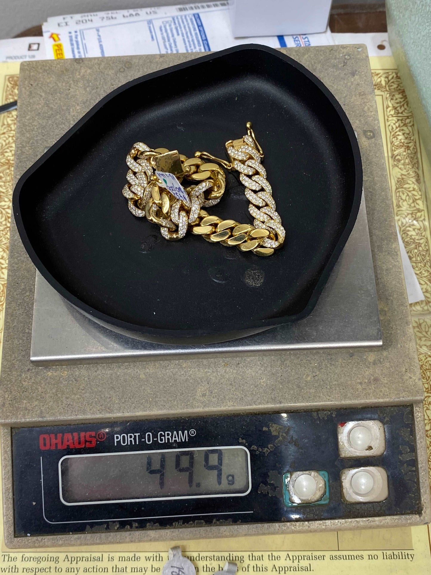 10K VVS NATURAL DIAMOND BRACELET