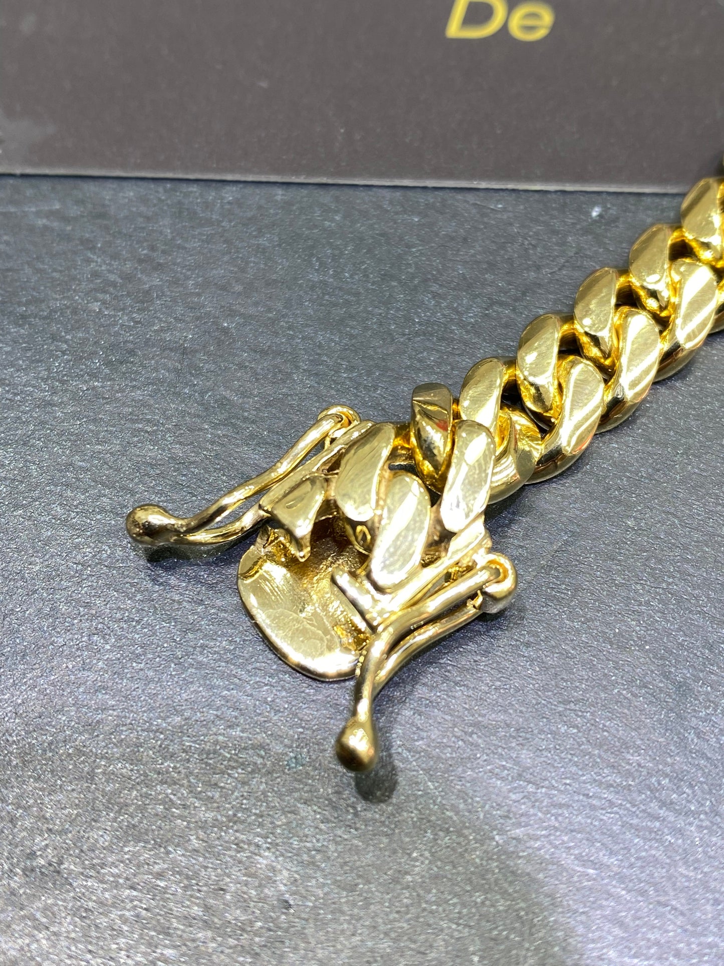 New 14k SOLID MIAMI CUBAN LINK BRACELET