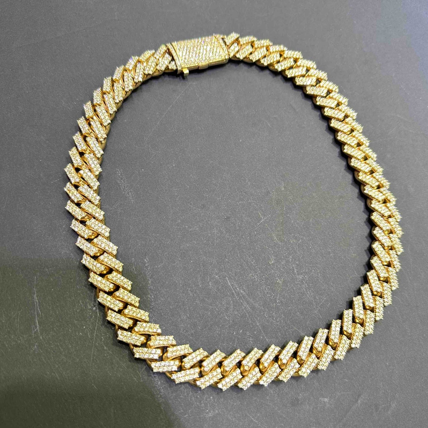 10k Bust Down Cuban Link Heavy Chain