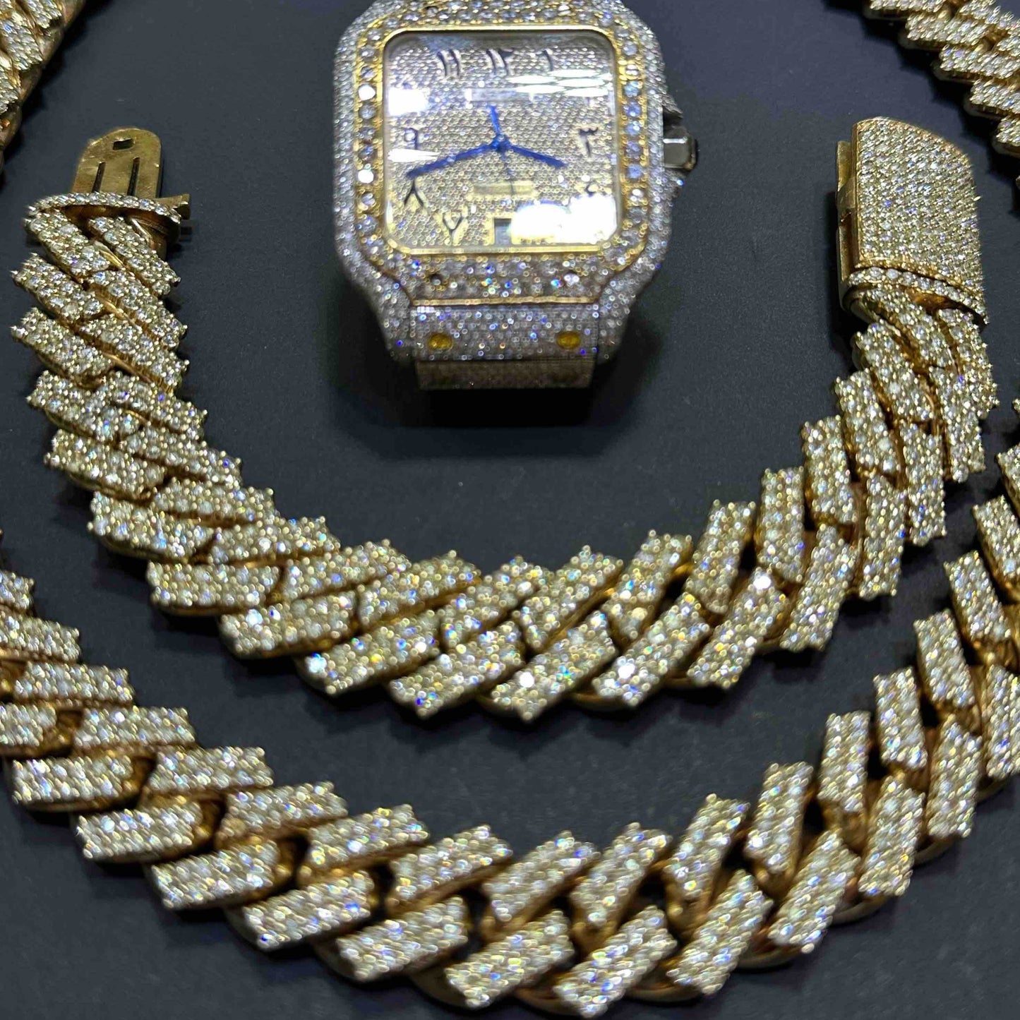 10k Bust Down Cuban Link Heavy Chain