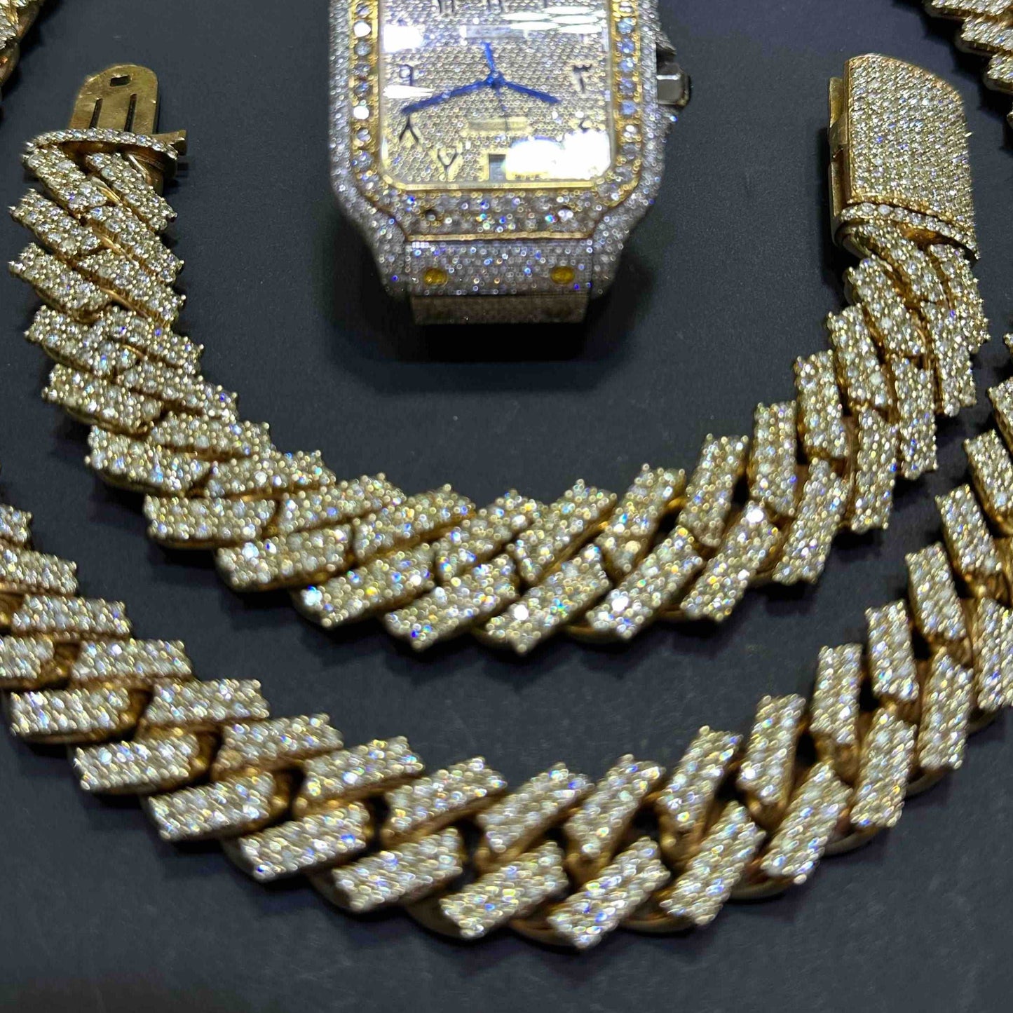 10k Bust Down Cuban Link Bracelet