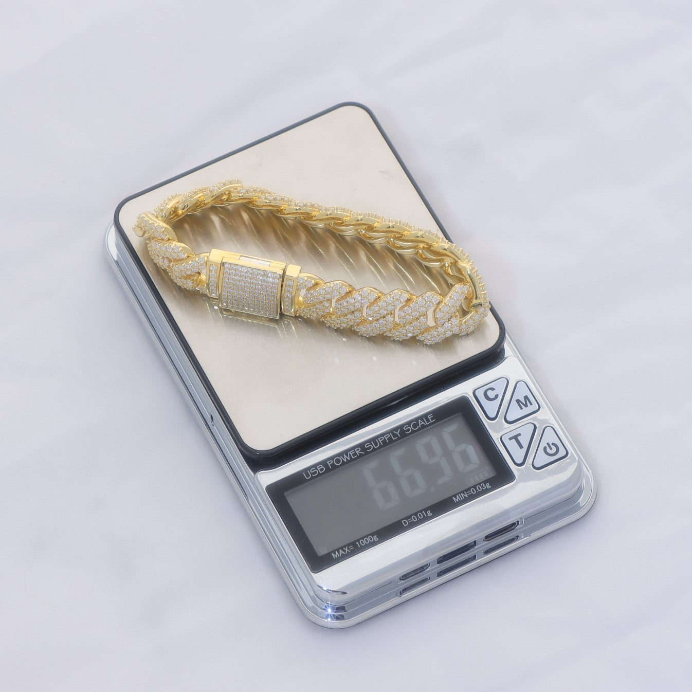14mm Prong Cuban Link Bracelet