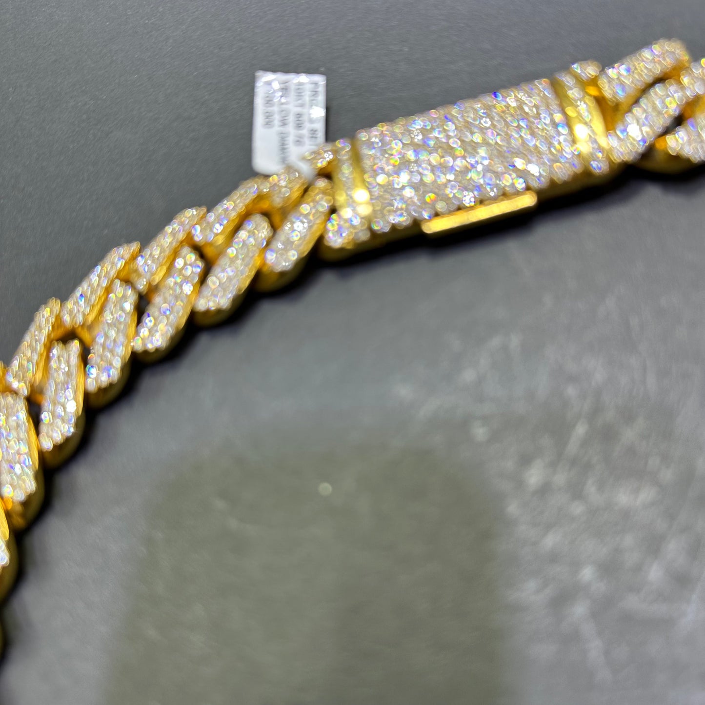 10k Two Tone VS1 Bust Down Cuban Link Chain