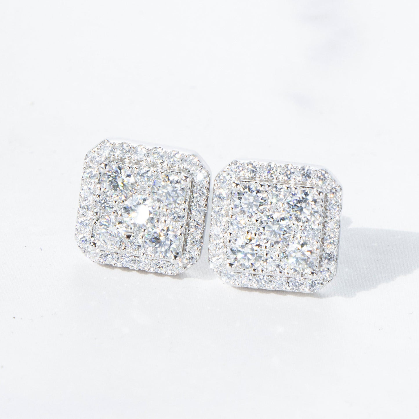 11mm Moissanite S925 Layered Stud Earrings