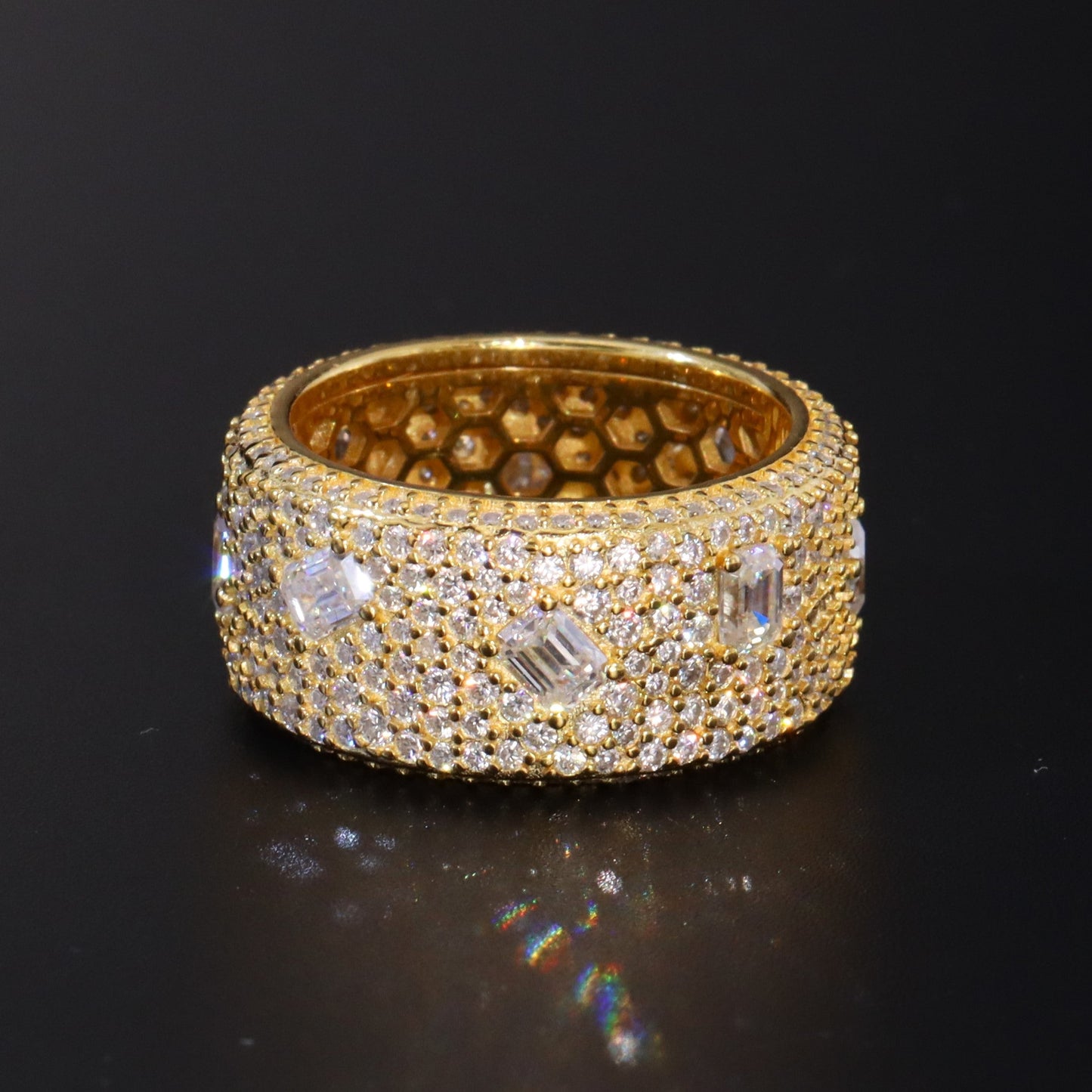Luxe Diamond Moissanite Ring Band