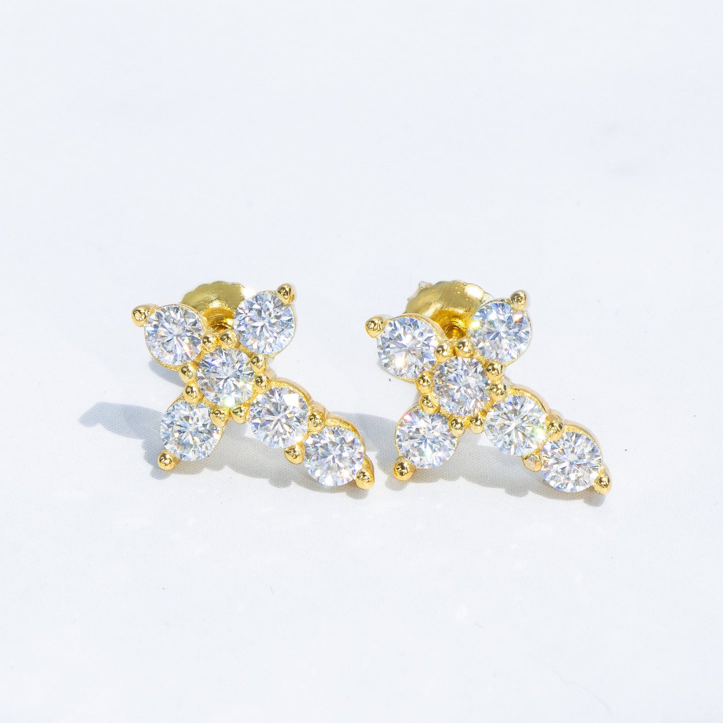 Micro Cross Stud Earrings