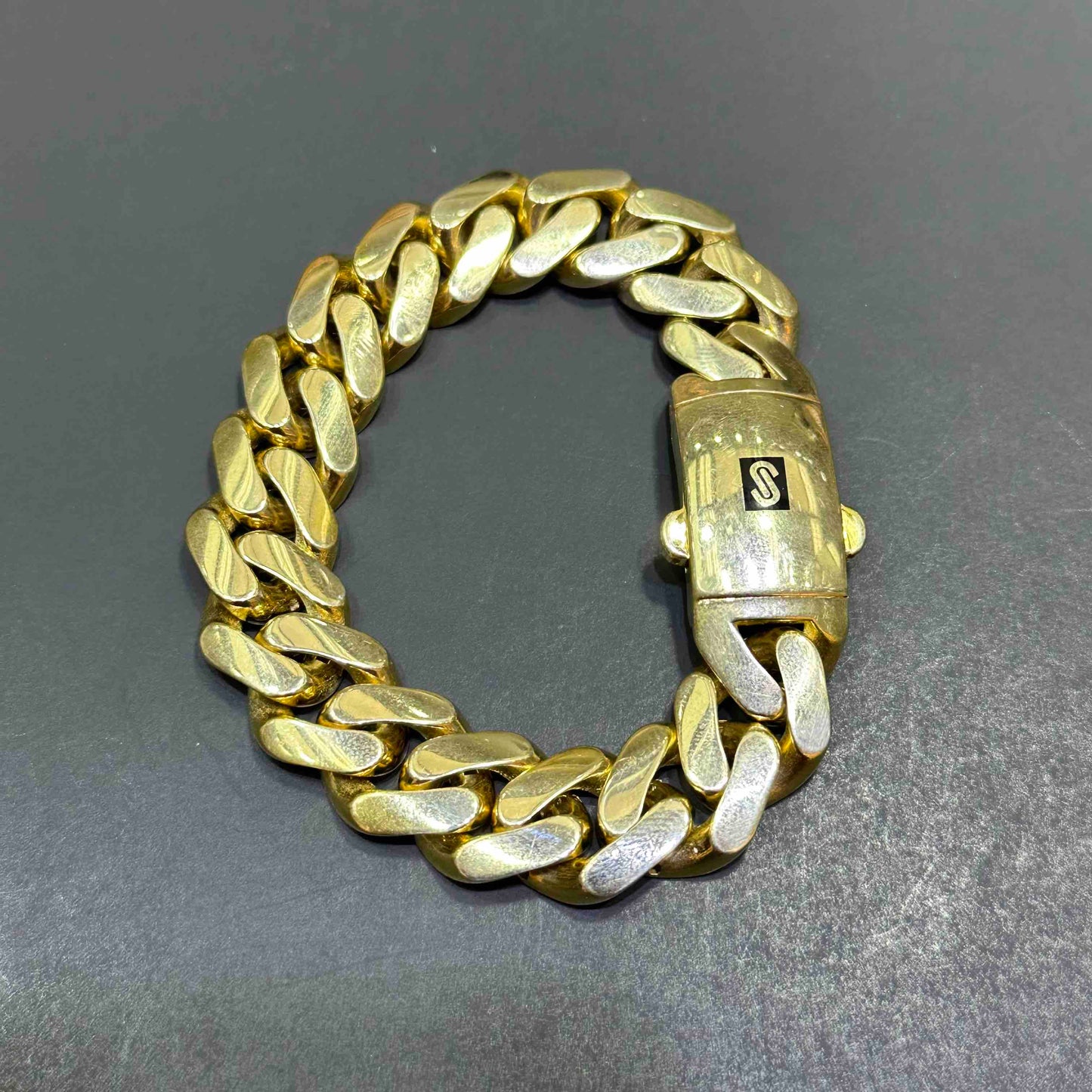 10k Monaco Gold Bracelet Cuban