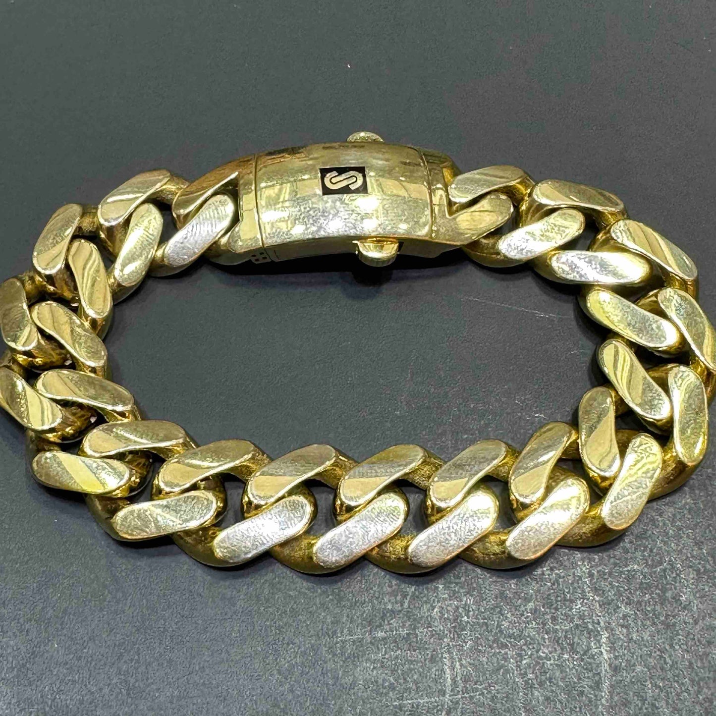 10k Monaco Gold Bracelet Cuban
