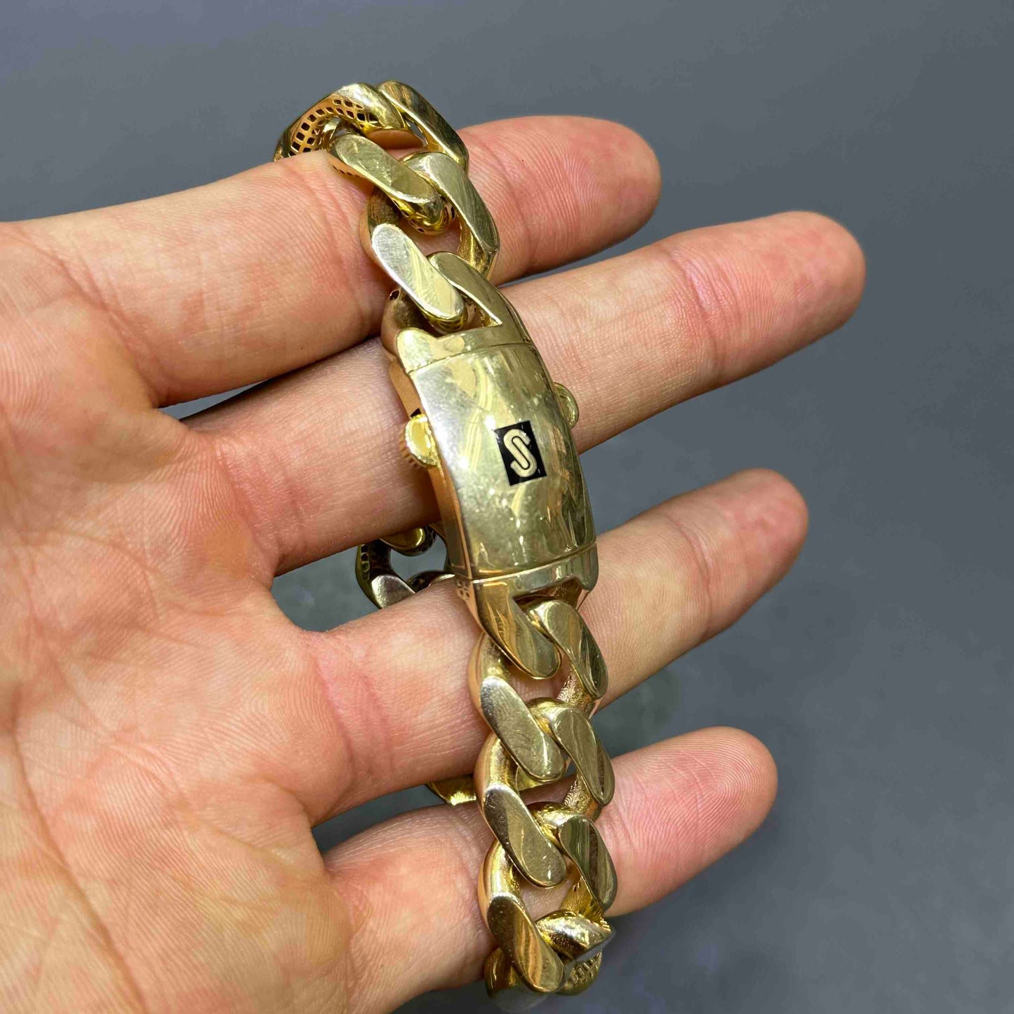 10k Monaco Gold Bracelet Cuban