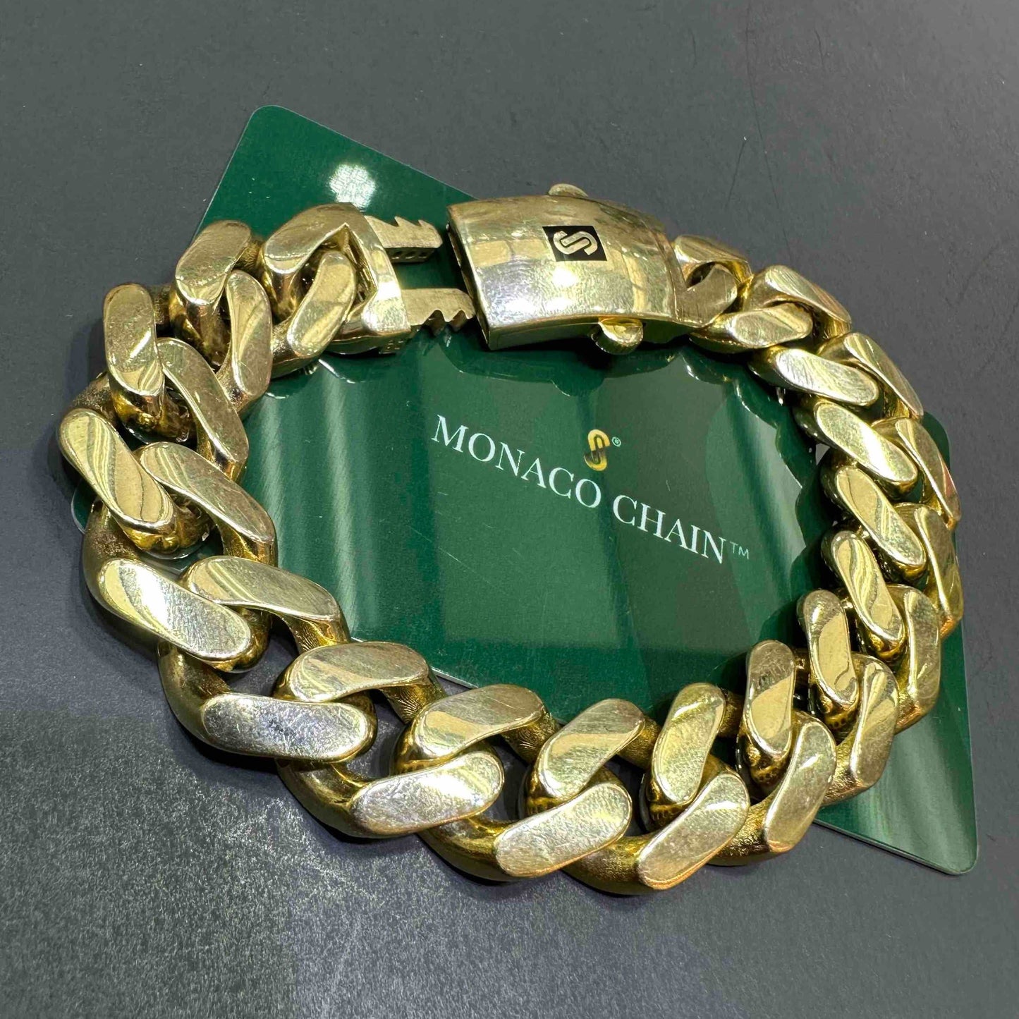 10k Monaco Gold Bracelet Cuban