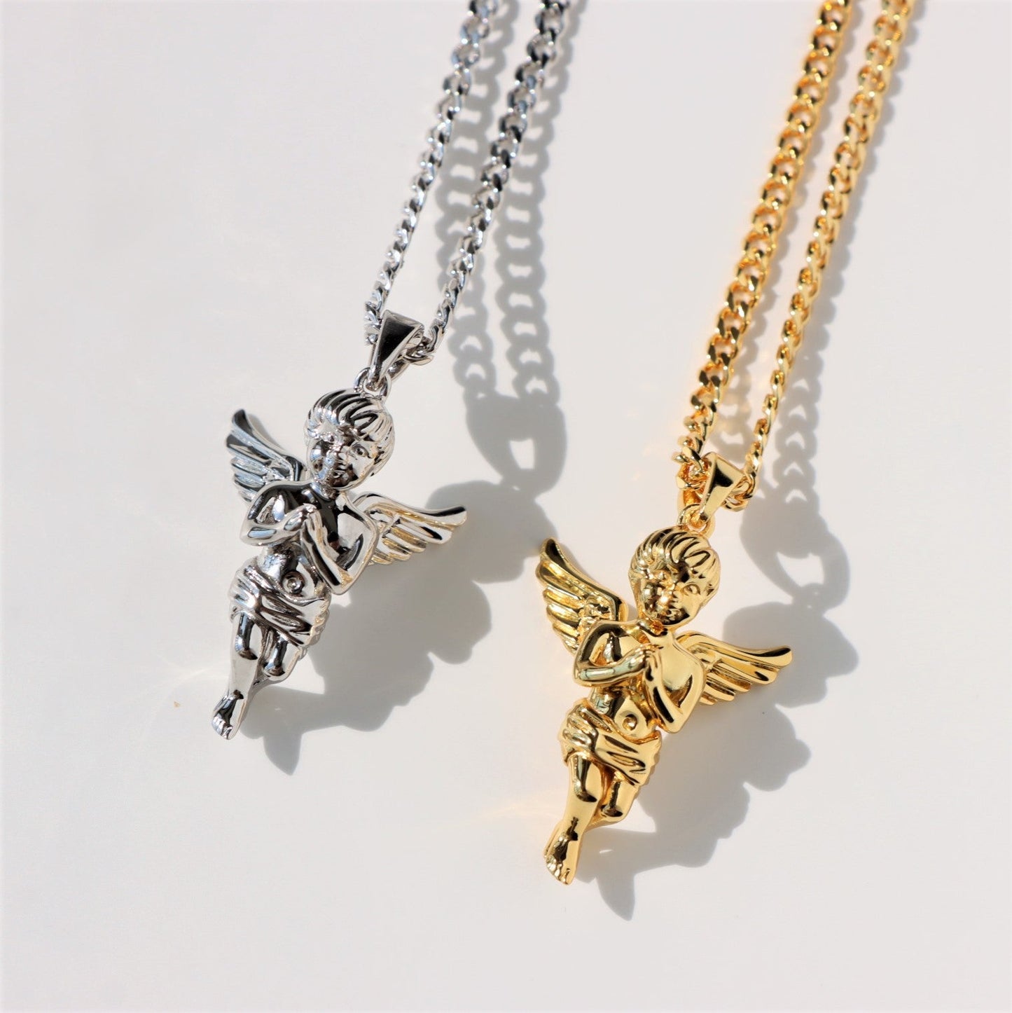 Micro Angel Pendant in Sterling Silver