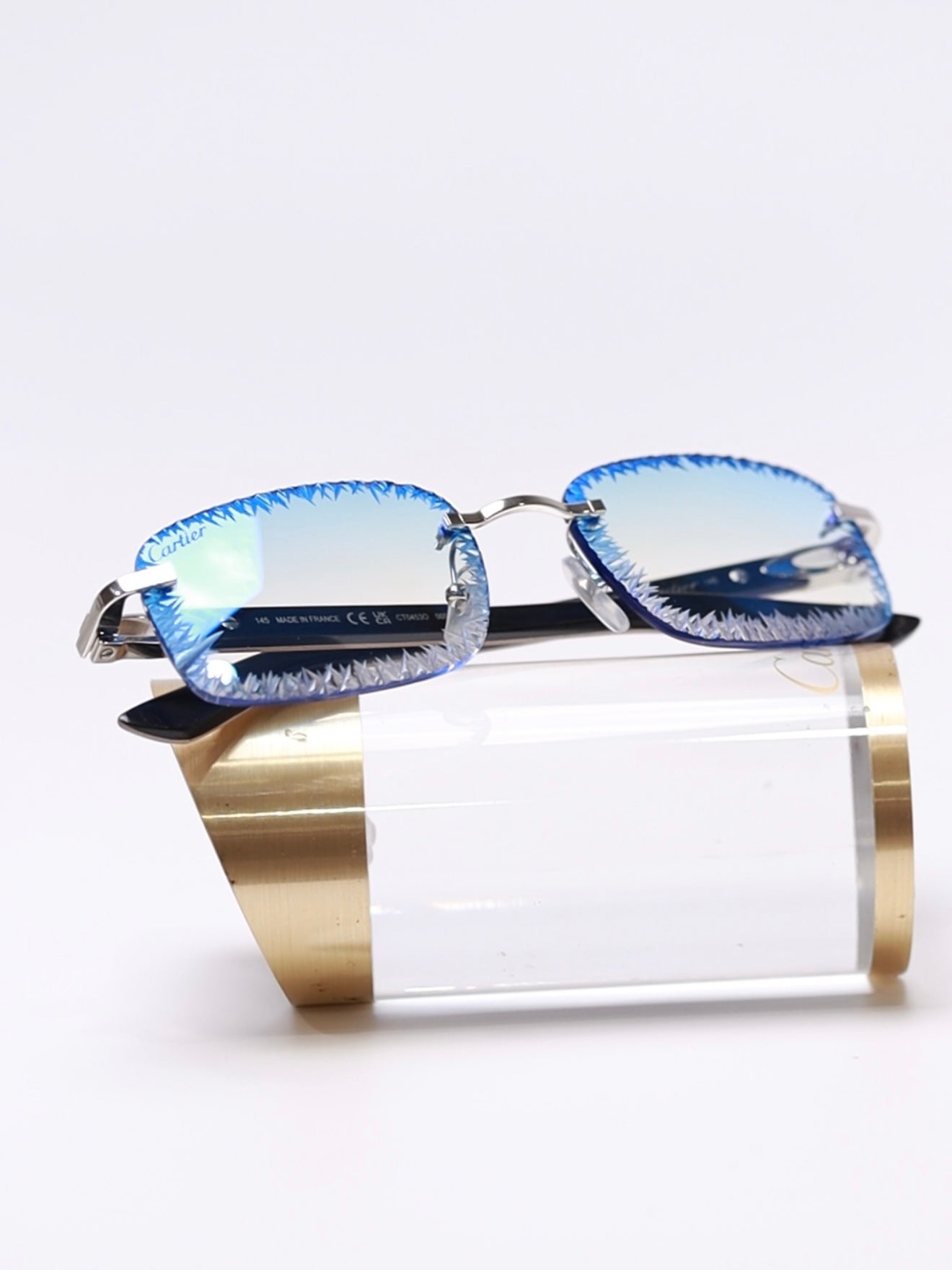 CARTIER C DECOR CREAM WOODS - CT0453O 009 - CUSTOMIZED BY HALL OF FRAMES