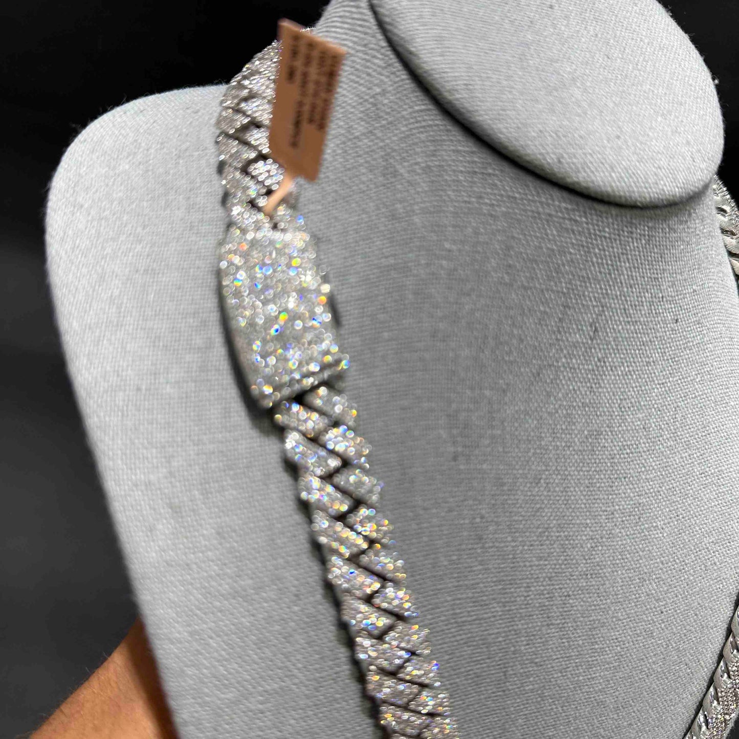 10k White Gold VVS Iced Out Cuban Chain | 273 Grams | 25 ct