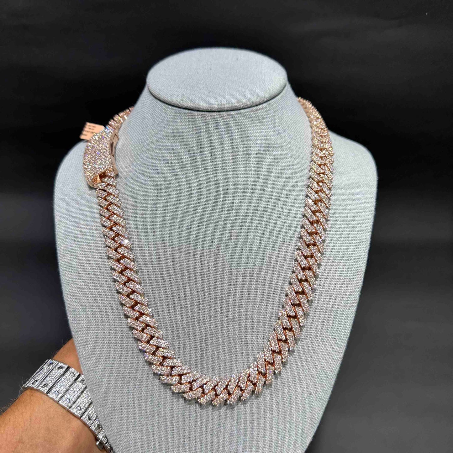 10k VVS Rose Gold Cuban Link Chain | 360 Grams | 40 CTs
