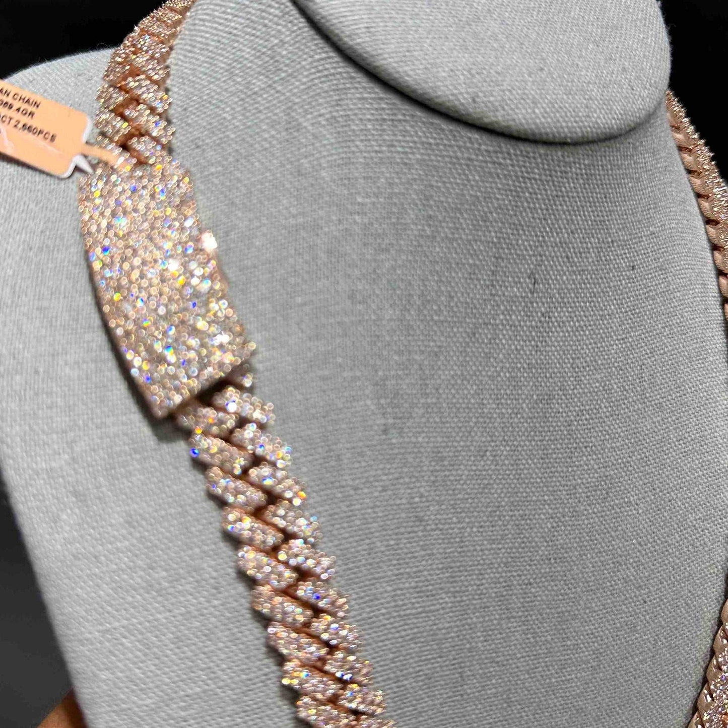 10k VVS Rose Gold Cuban Link Chain | 360 Grams | 40 CTs