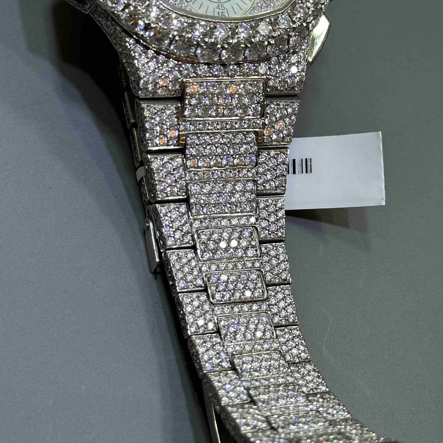 VVS Patek Philippe Nautilus 5980 Stainless Steel Bust Down Watch | 35+ cts