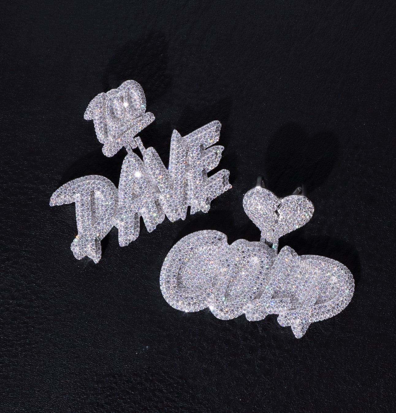 Moissanite Trendy Custom Letter Pendant