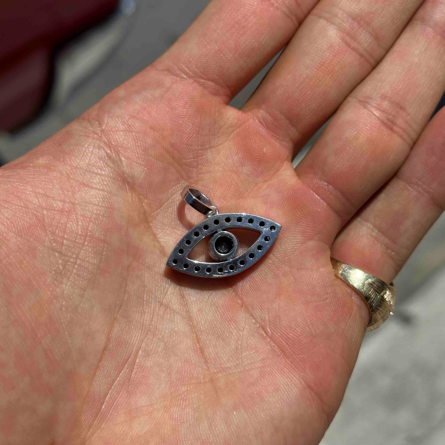 14k Black Diamond All Seeing Eye