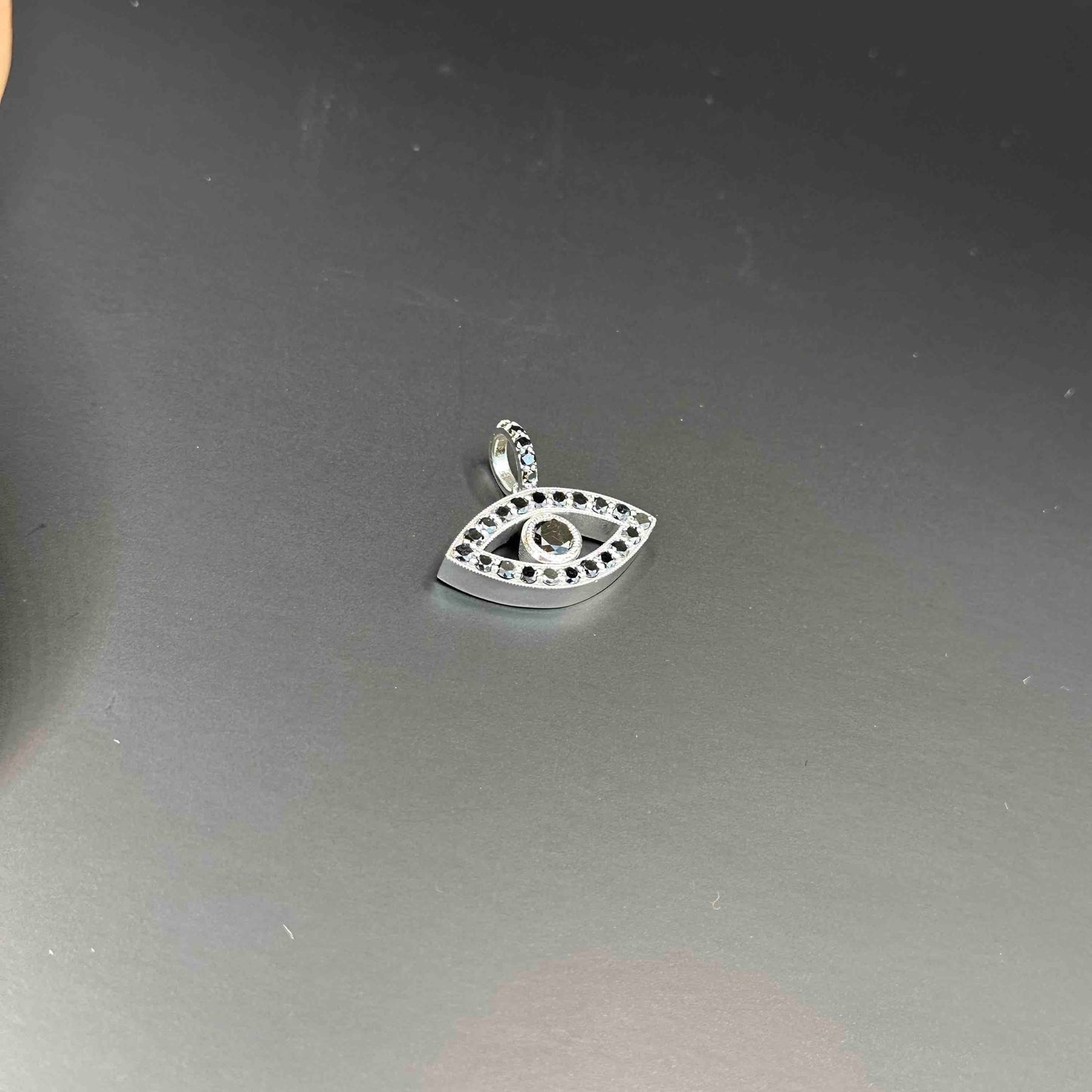 14k Black Diamond All Seeing Eye