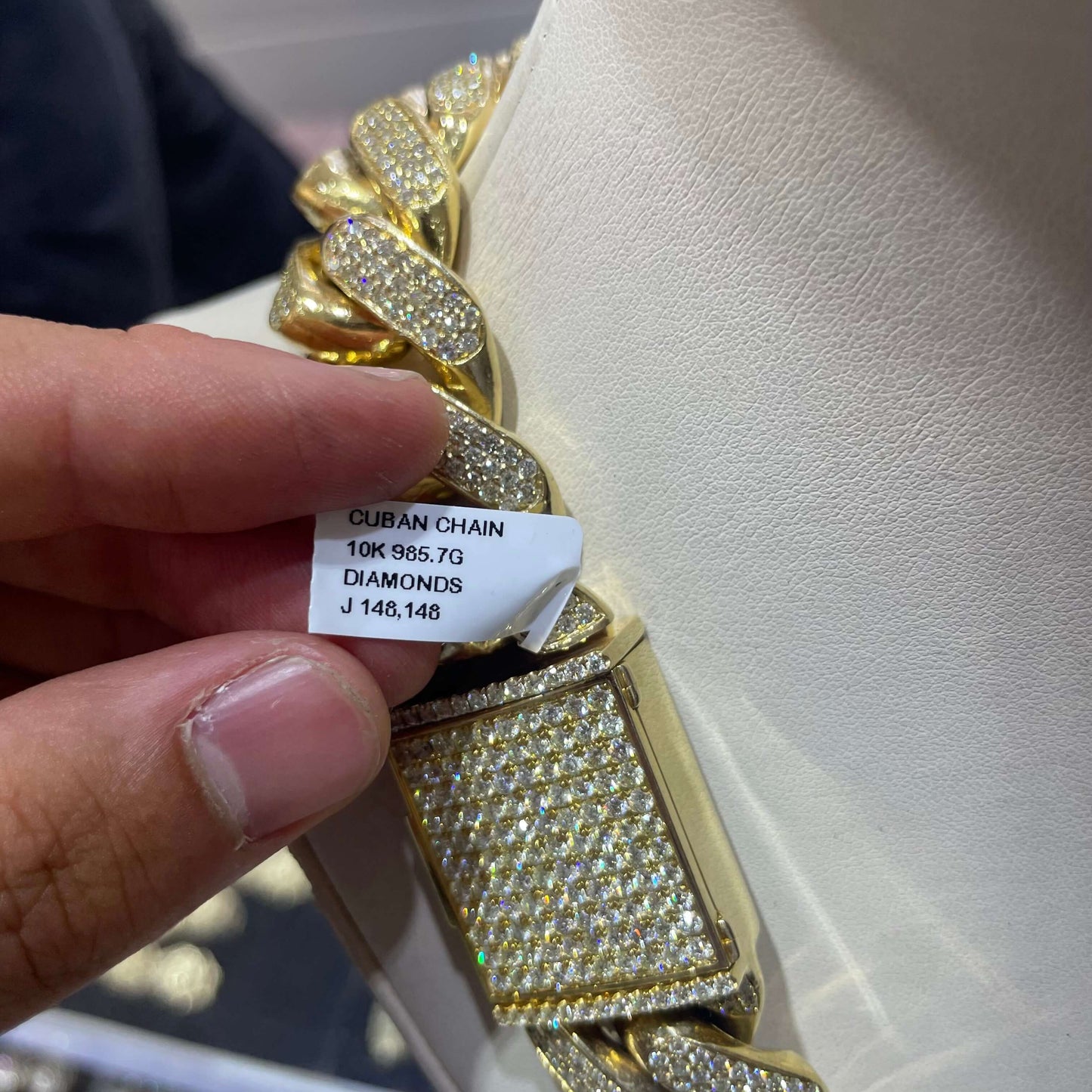 10k Kilo Bust Down Cuban Link Chain | 20+ Cts VS1 | 1000 Grams