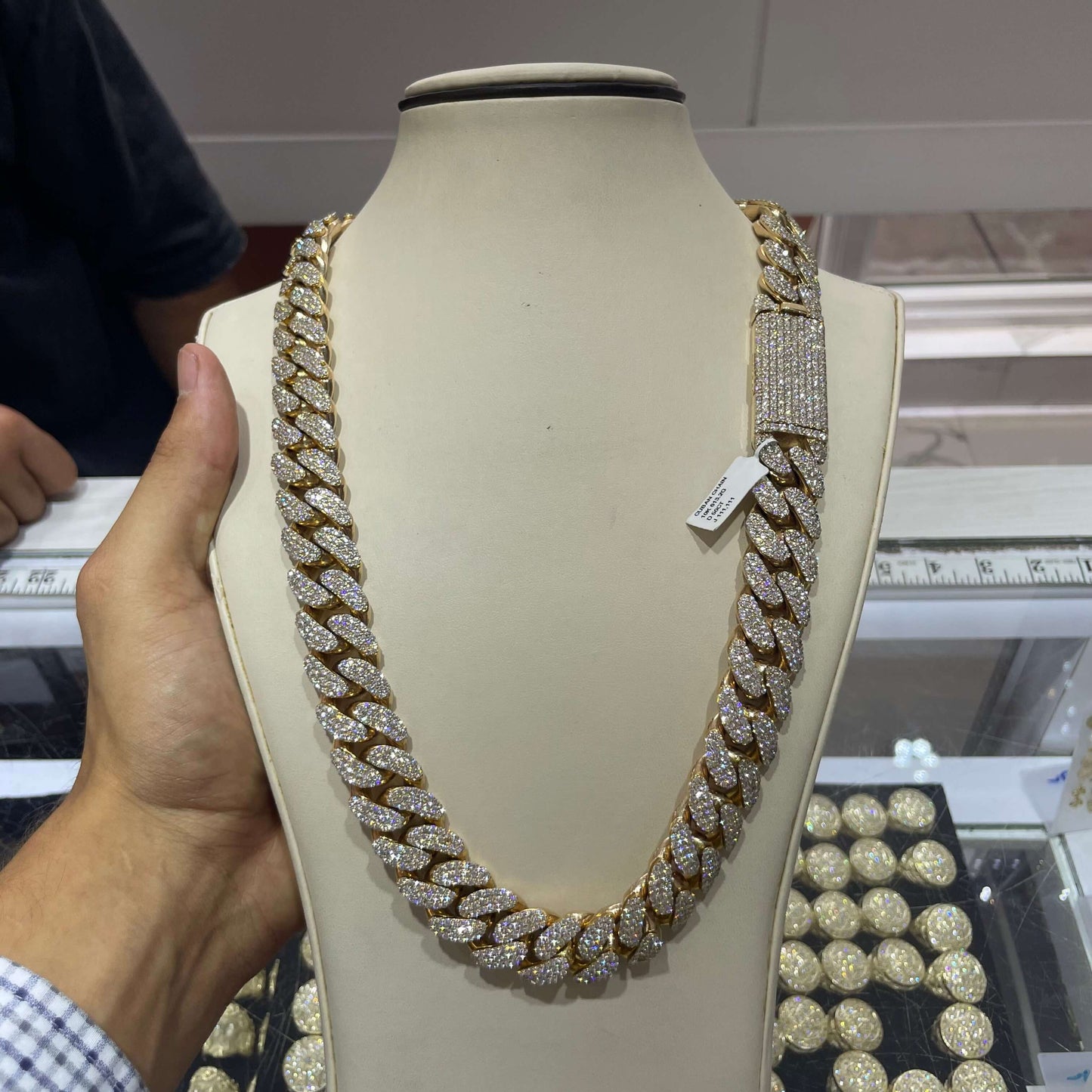 10k Rose Gold Cuban Link Bust Down | 600 Grams | 60+ Cts