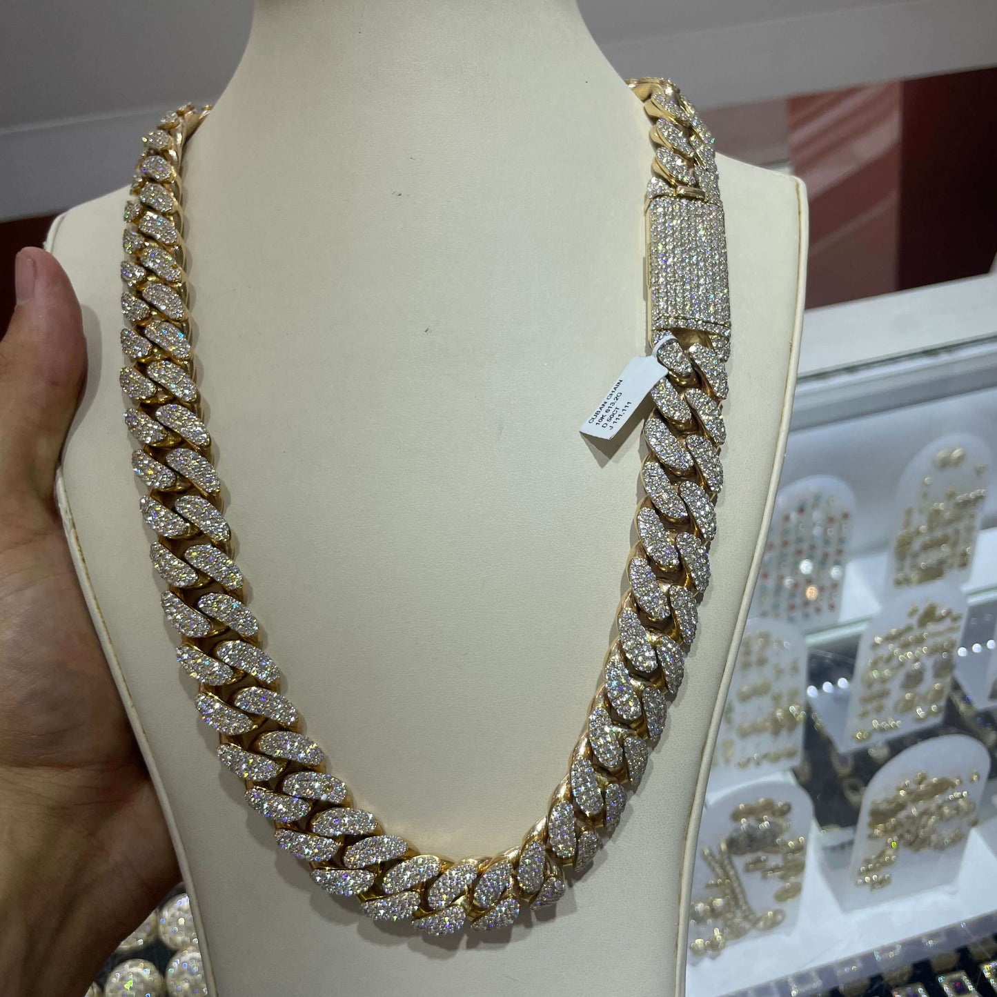 10k Rose Gold Cuban Link Bust Down | 600 Grams | 60+ Cts
