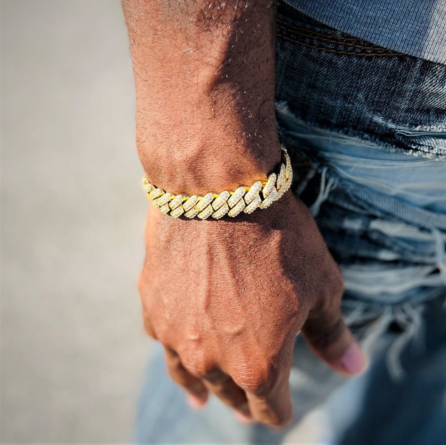 14mm Prong Cuban Link Bracelet