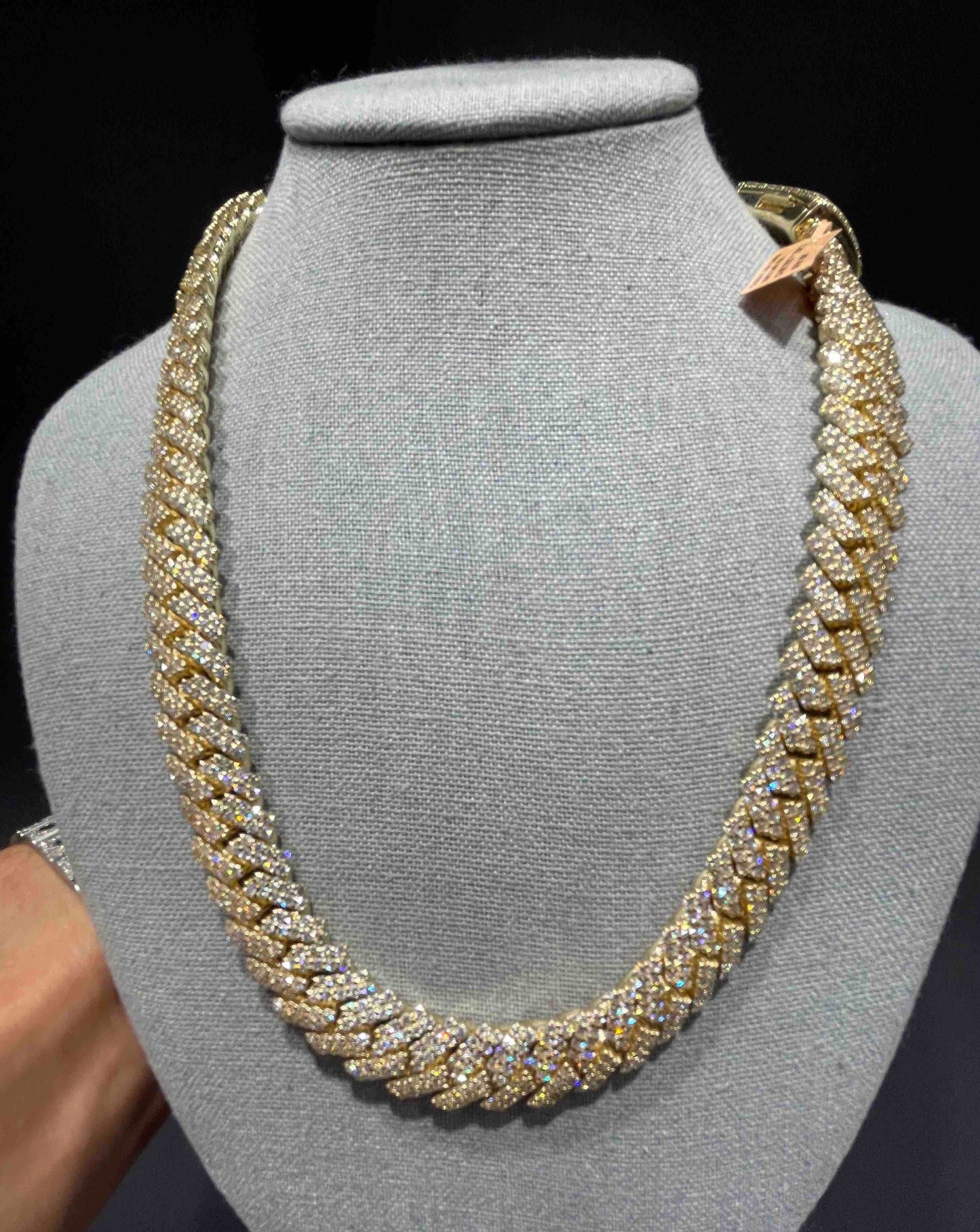 10k Two Tone Iced Out Cuban Link Chain 36 cts VVS | 248 Grams