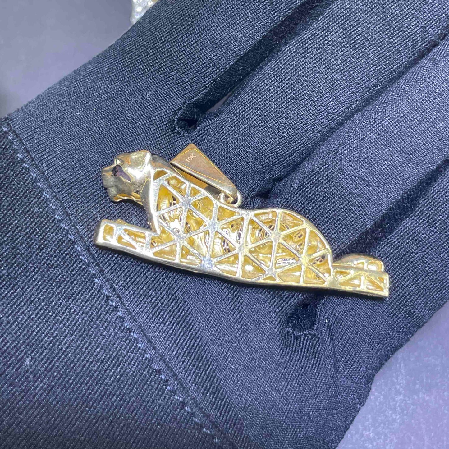 Jaguar Pendant Gold 10k
