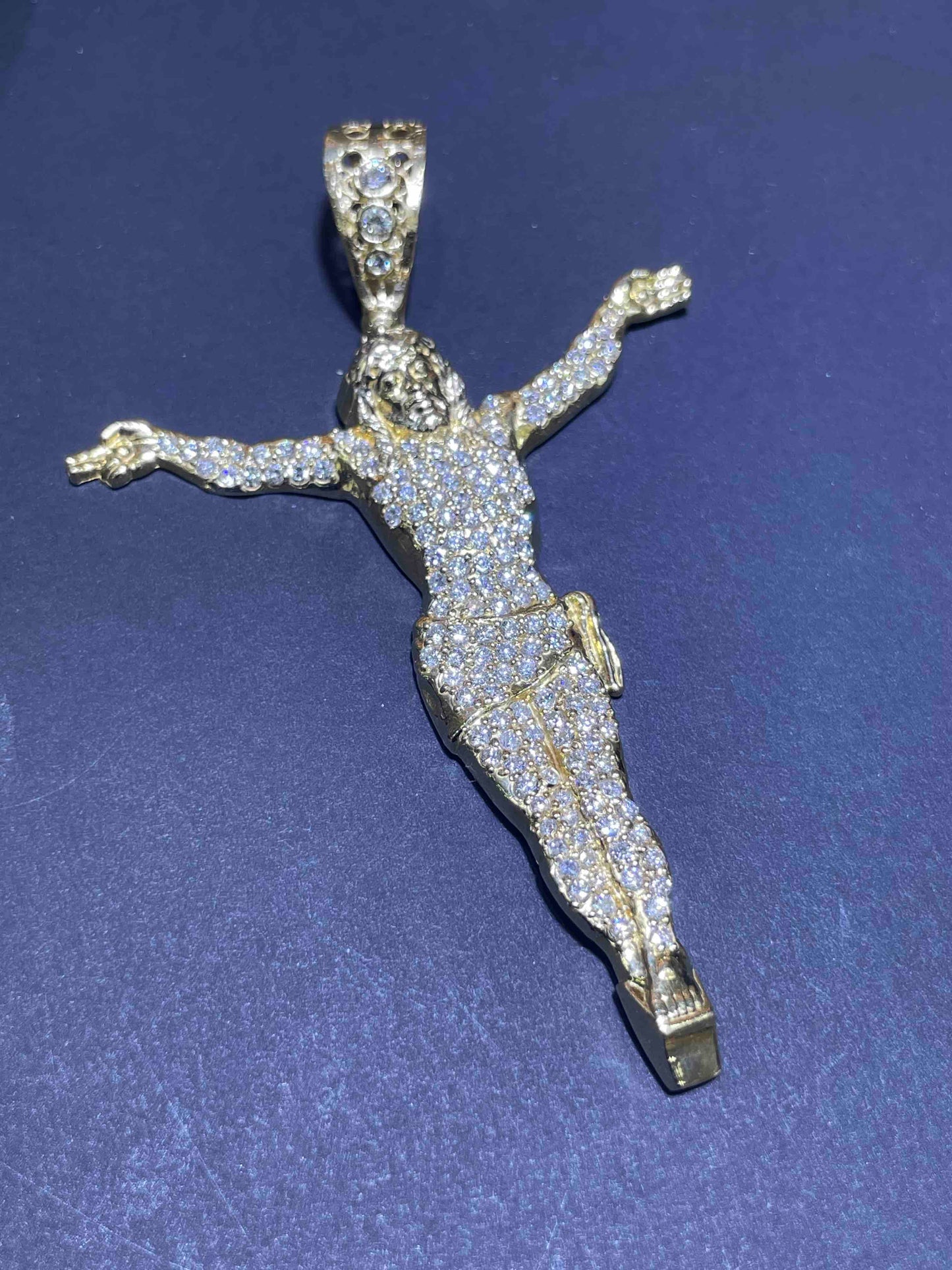 Iced Out Crucifix Jesus Pendant