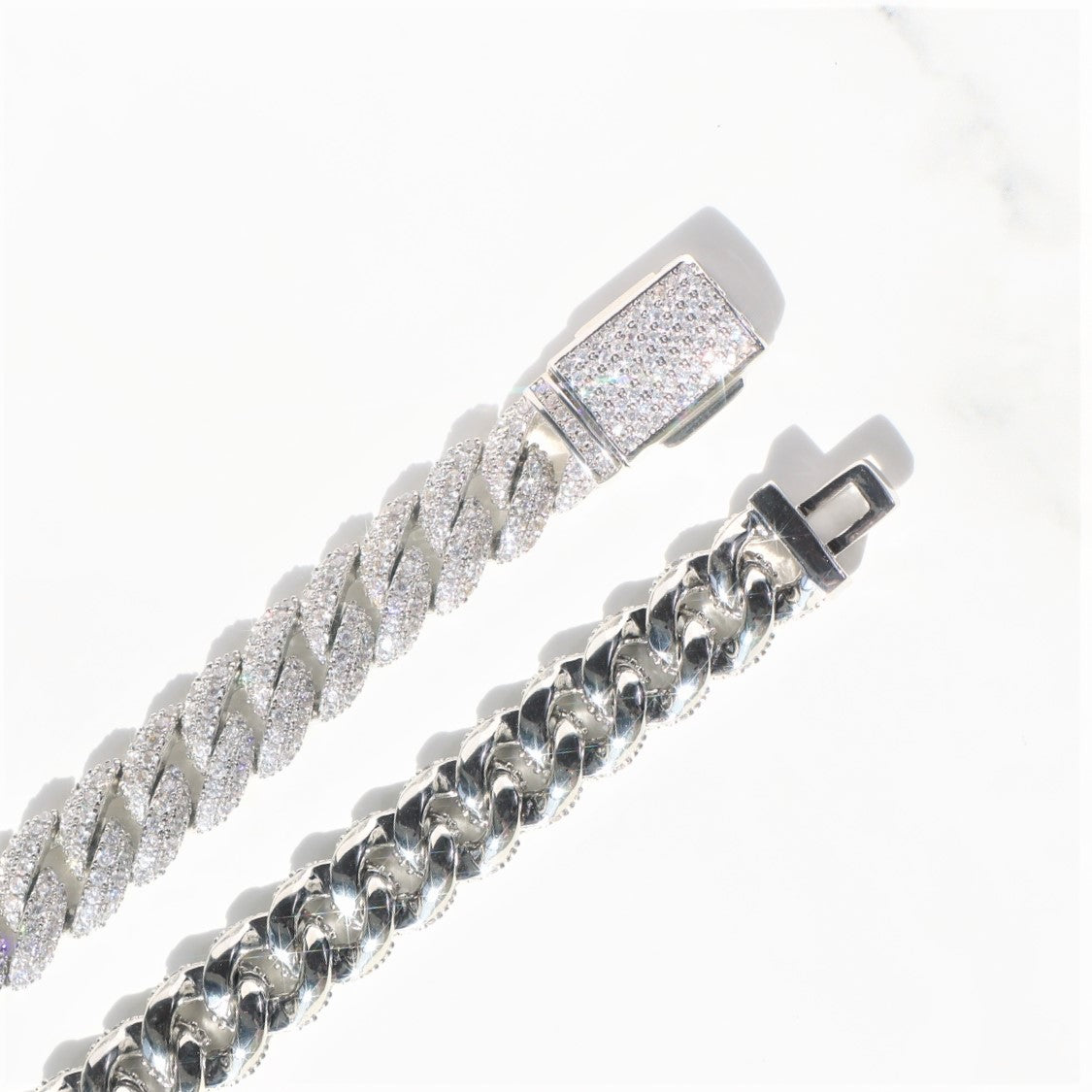 10mm Diamond Cuban Bracelet