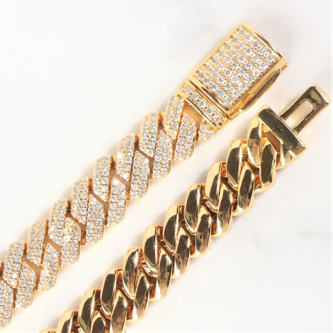 8mm Diamond Prong Cuban Chain
