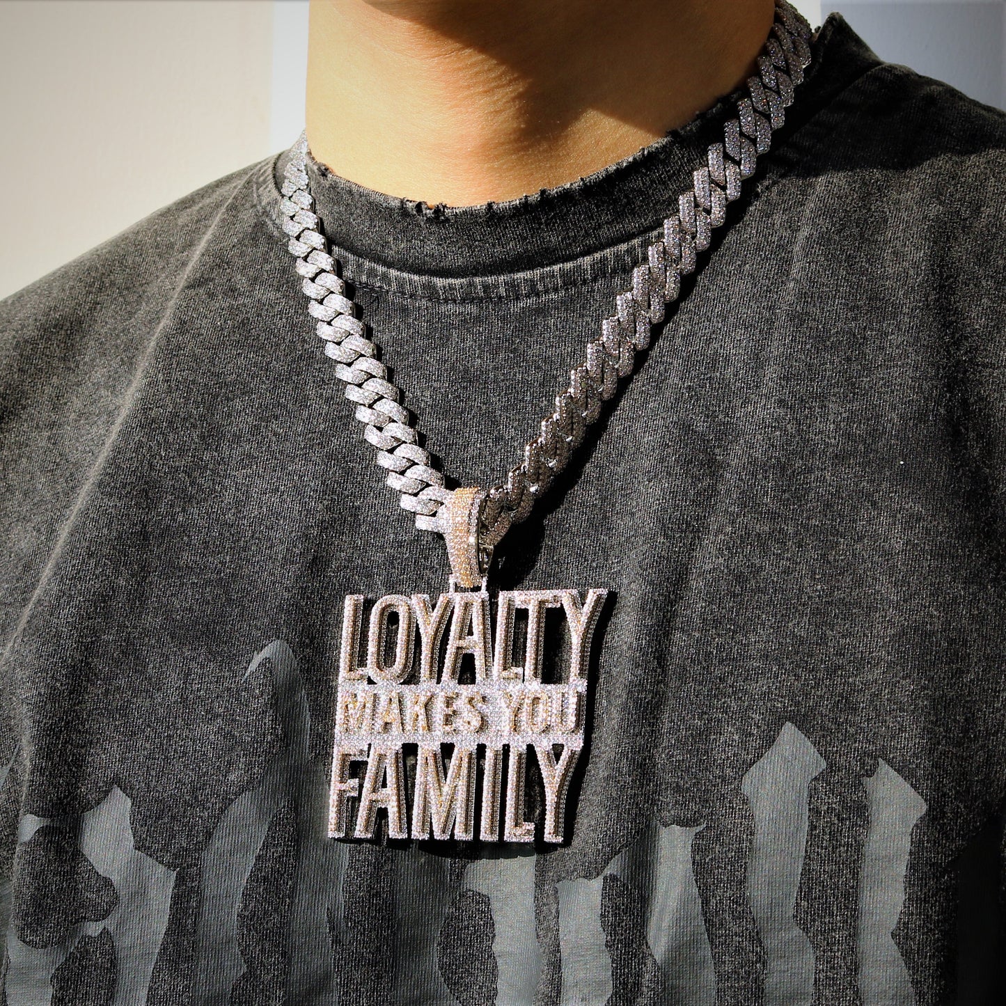 Full Iced Loyalty Makes You Family Pendant