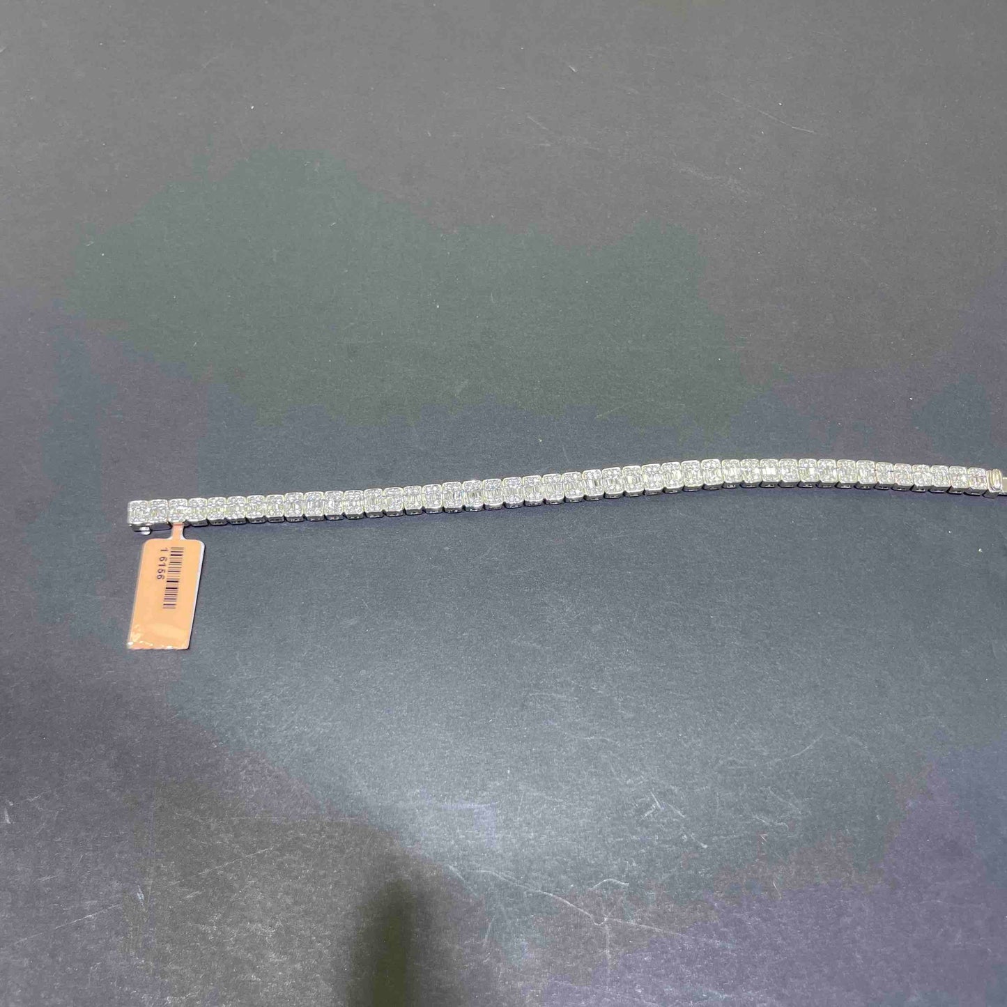 Diamond 14k Baguette Bracelet Iced Out 17 Grams Natural π