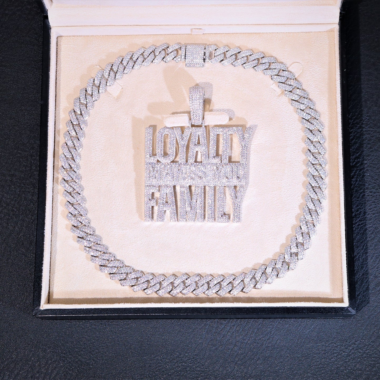 Full Iced Loyalty Makes You Family Pendant