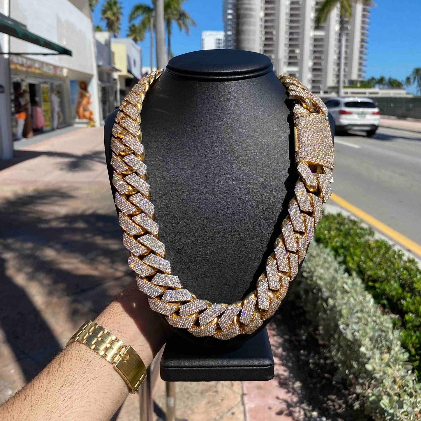 14k Heavy Kilo Bust Down Cuban Link Chain | 1200 G 90 CT