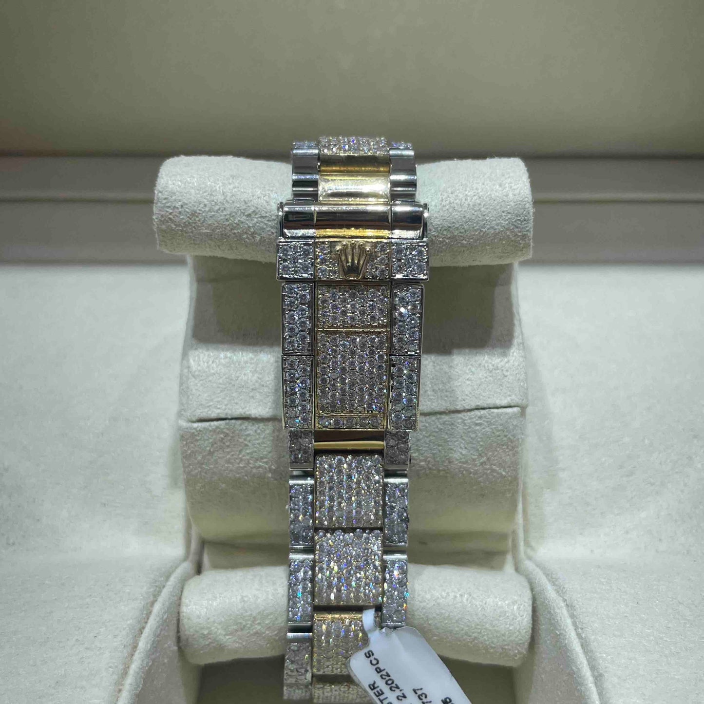 Yacht Master Iced Out 40mm ROLEX Two-Tone | 18k Gold | 22cts Vs-1