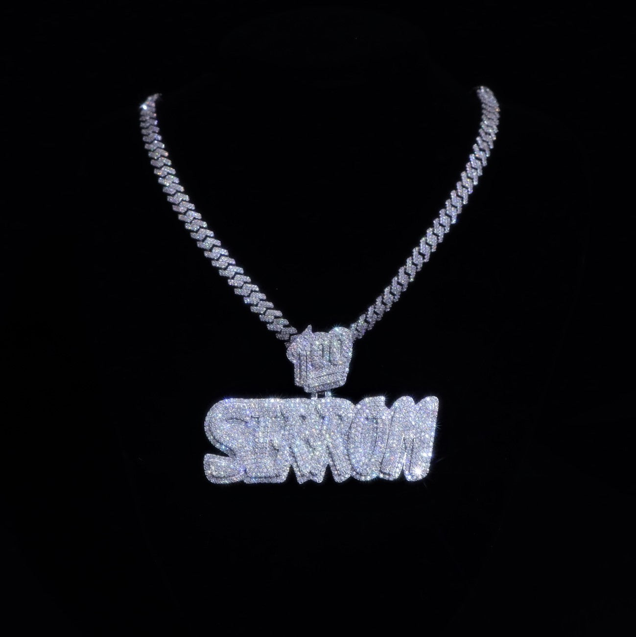 Moissanite Trendy Custom Letter Pendant